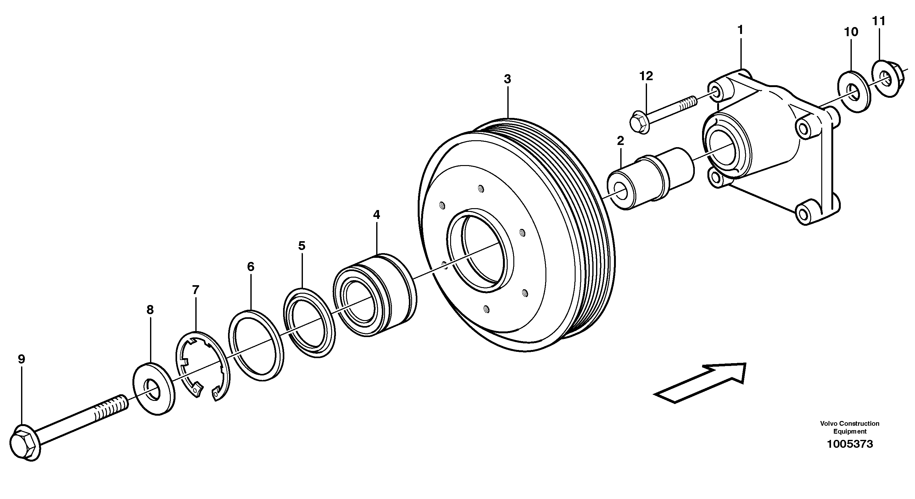 Bearing Bracket VOE11030499 VOLVO