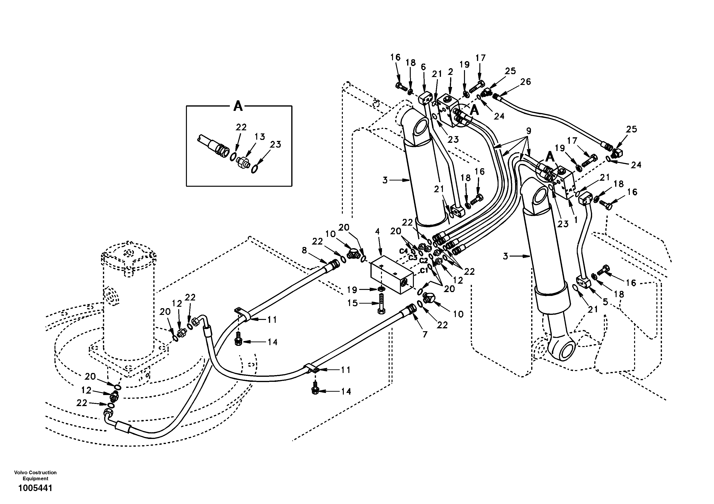 Timing gear casing VOE938564 VOLVO