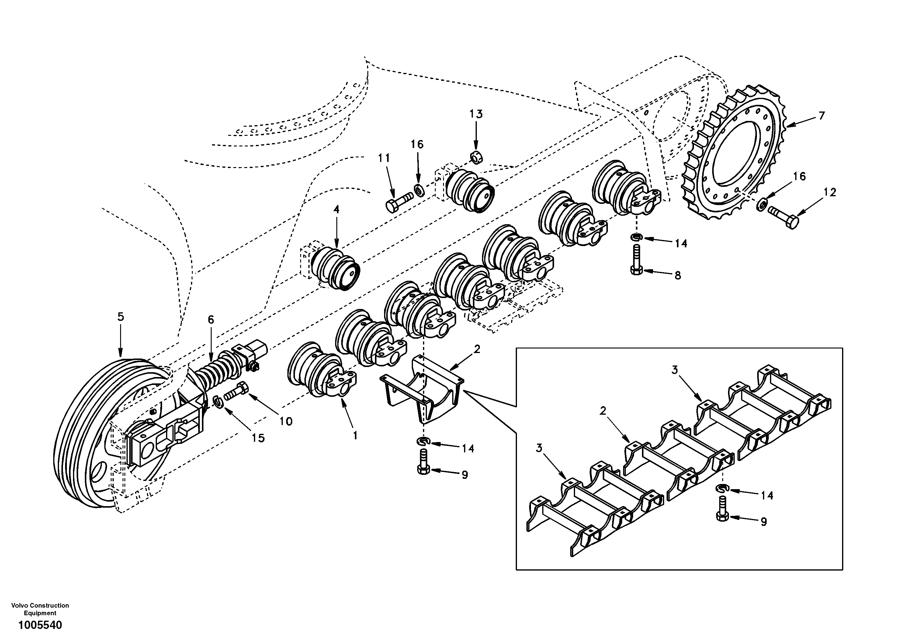 Idler VOE14510972 VOLVO