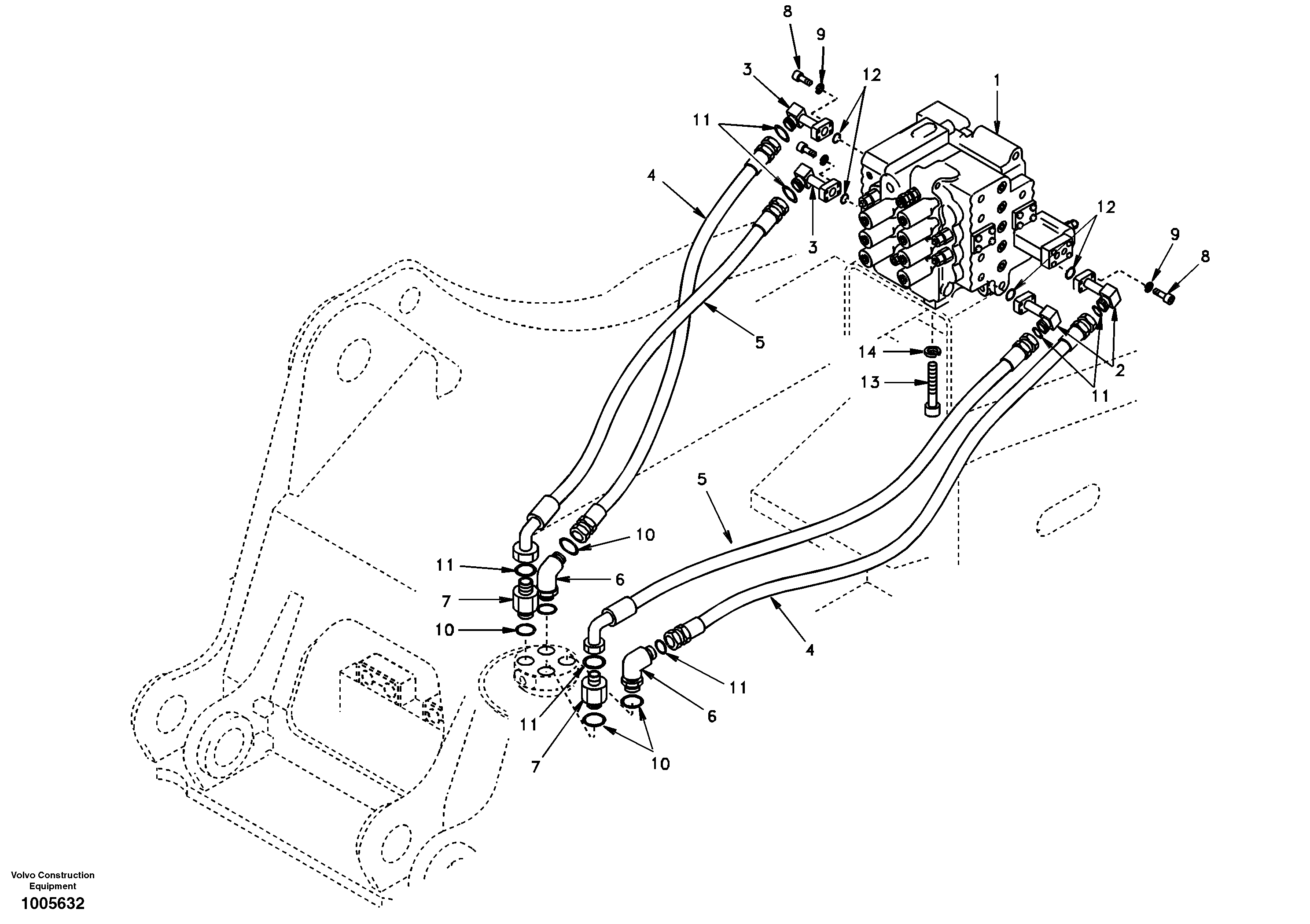 Timing gear casing VOE936221 VOLVO