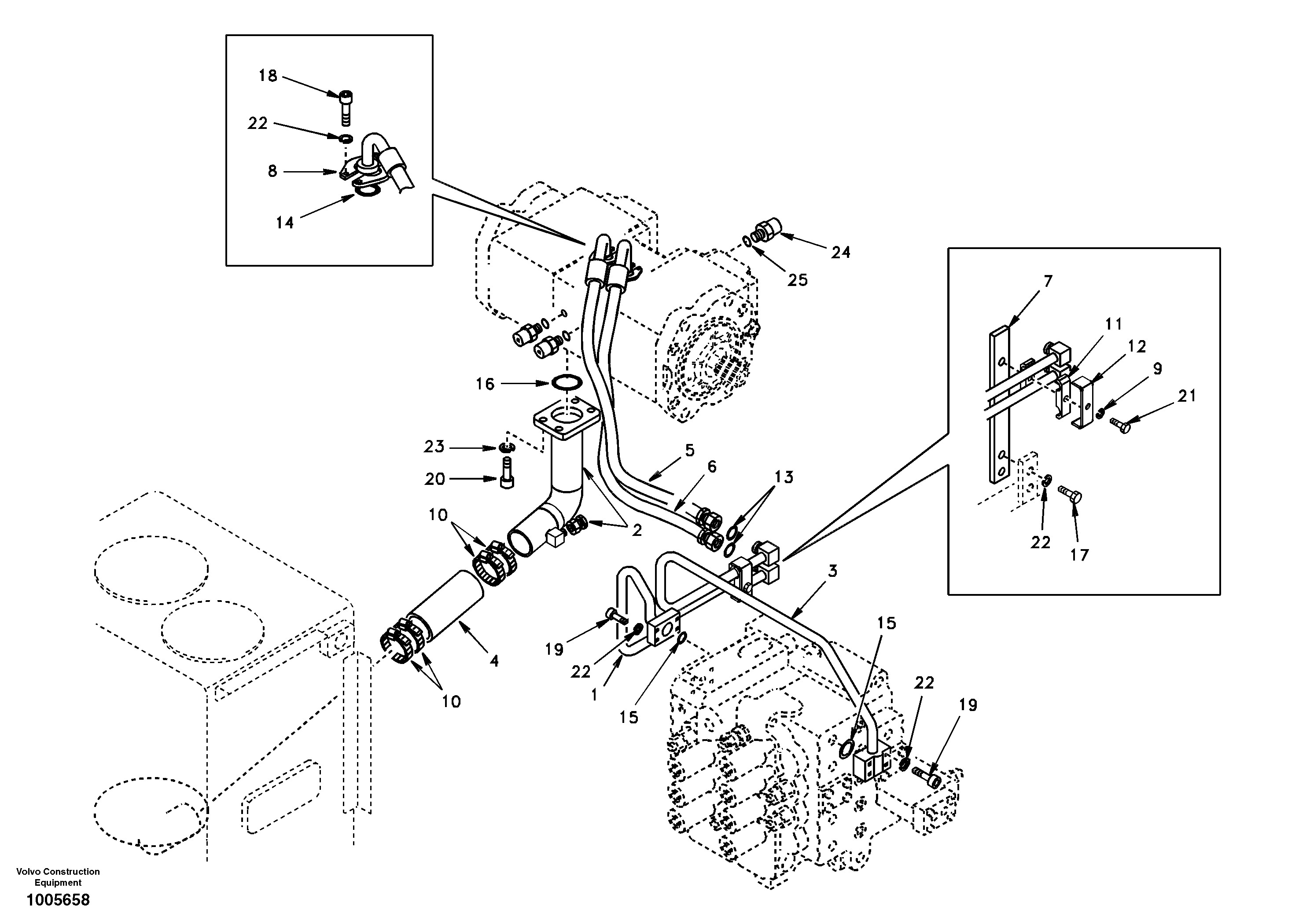 Mounting rail VOE992585 VOLVO