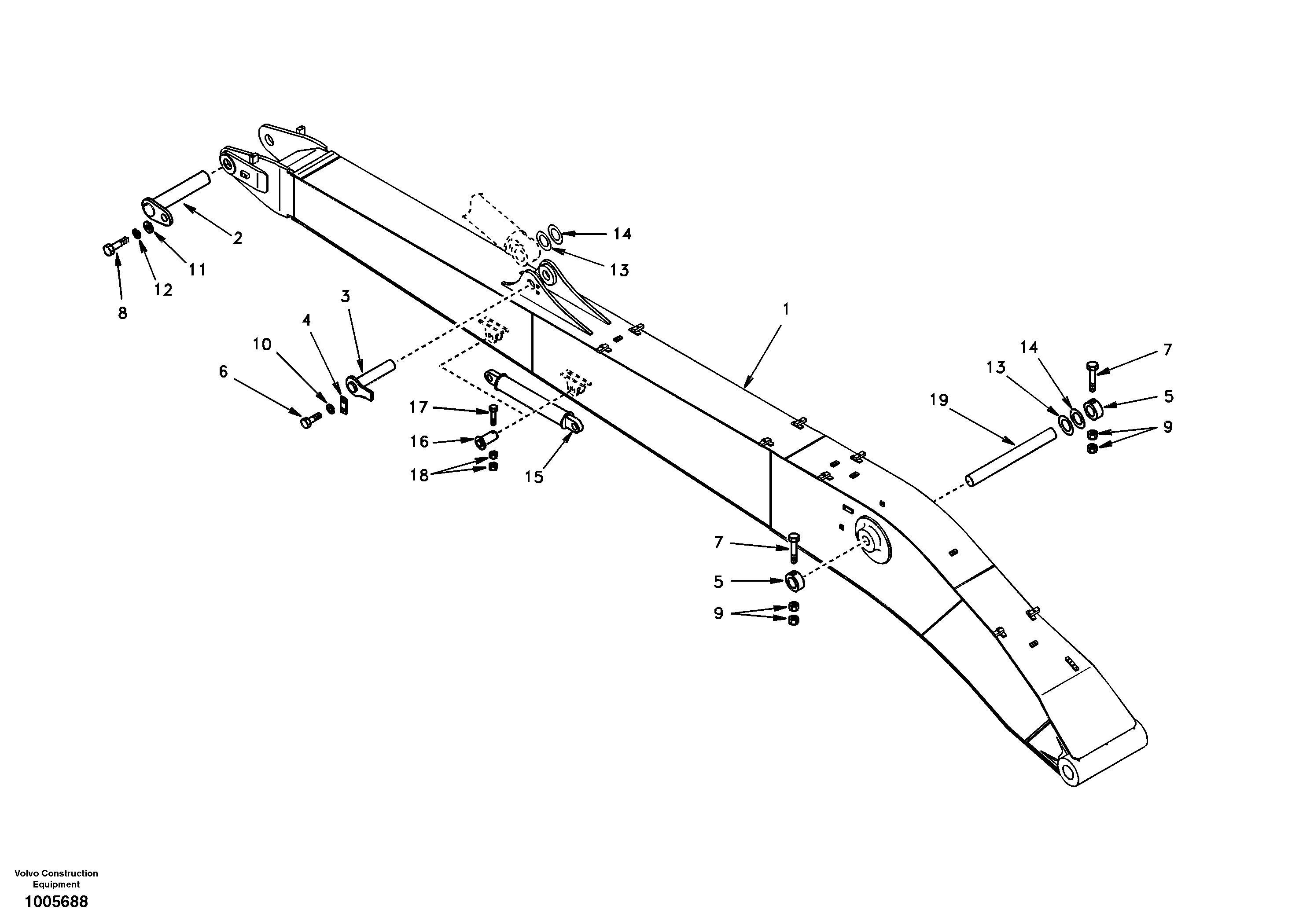 Lock Pin VOE14544883 VOLVO