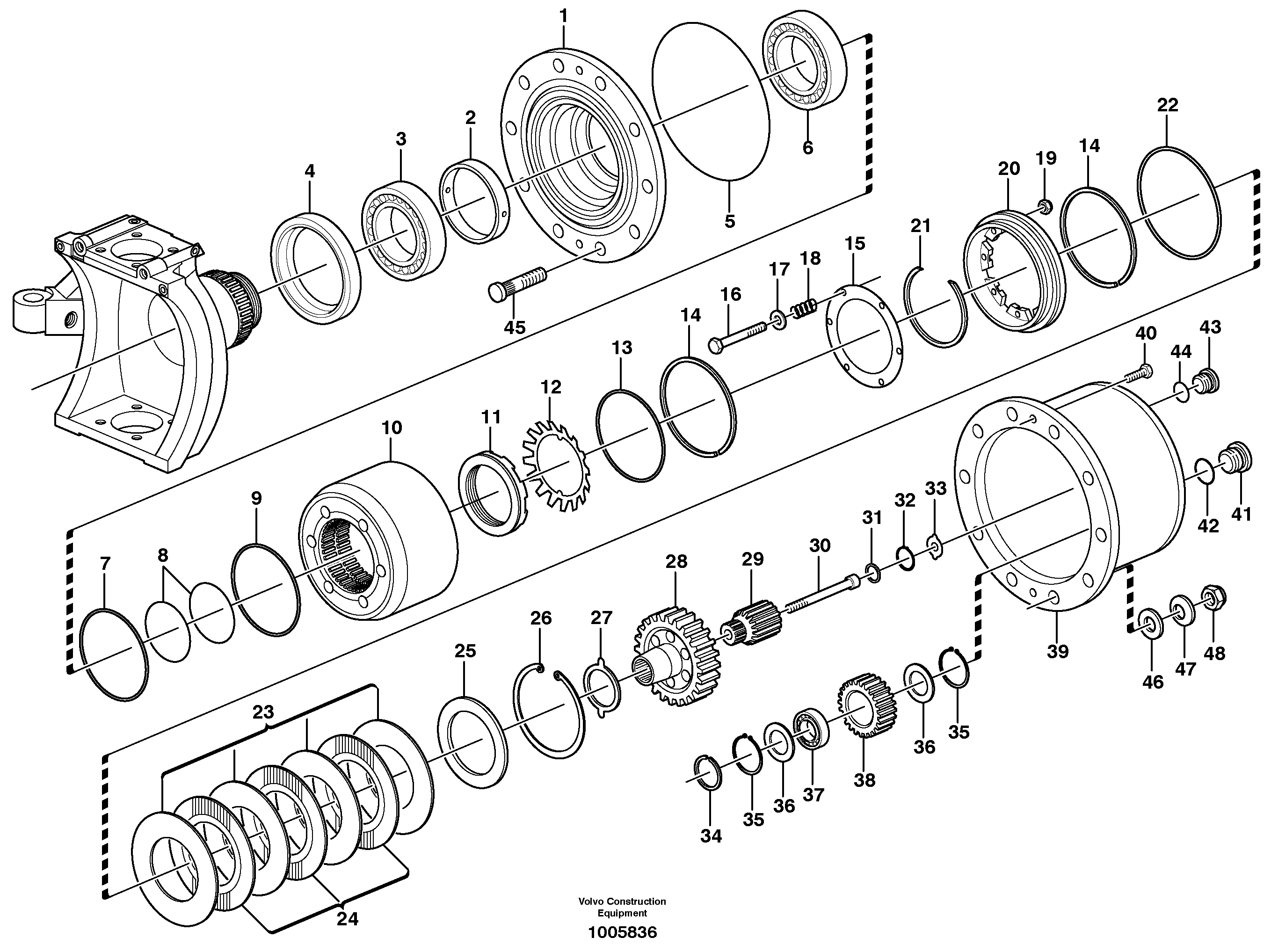 Mounting rail VOE943081 VOLVO