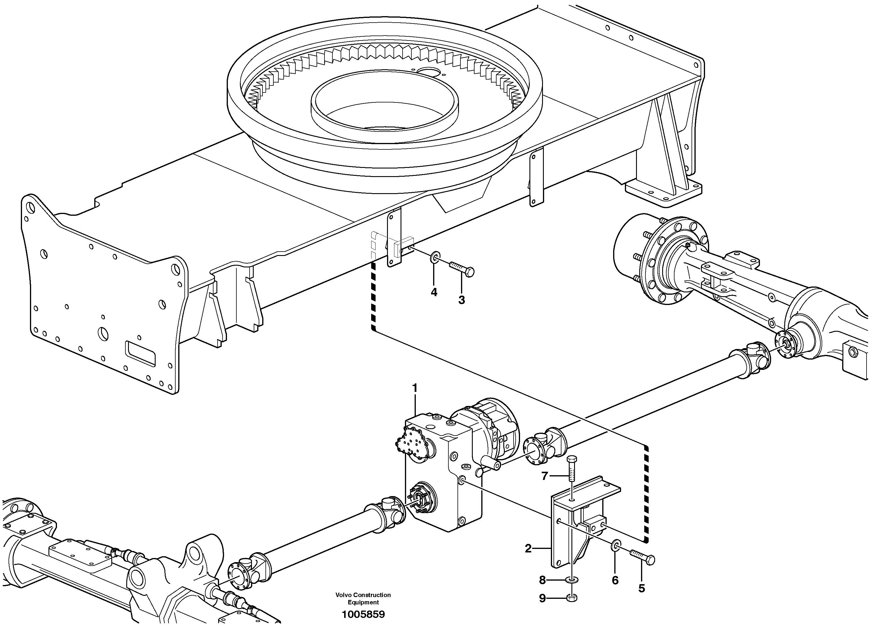 Mounting rail VOE997998 VOLVO