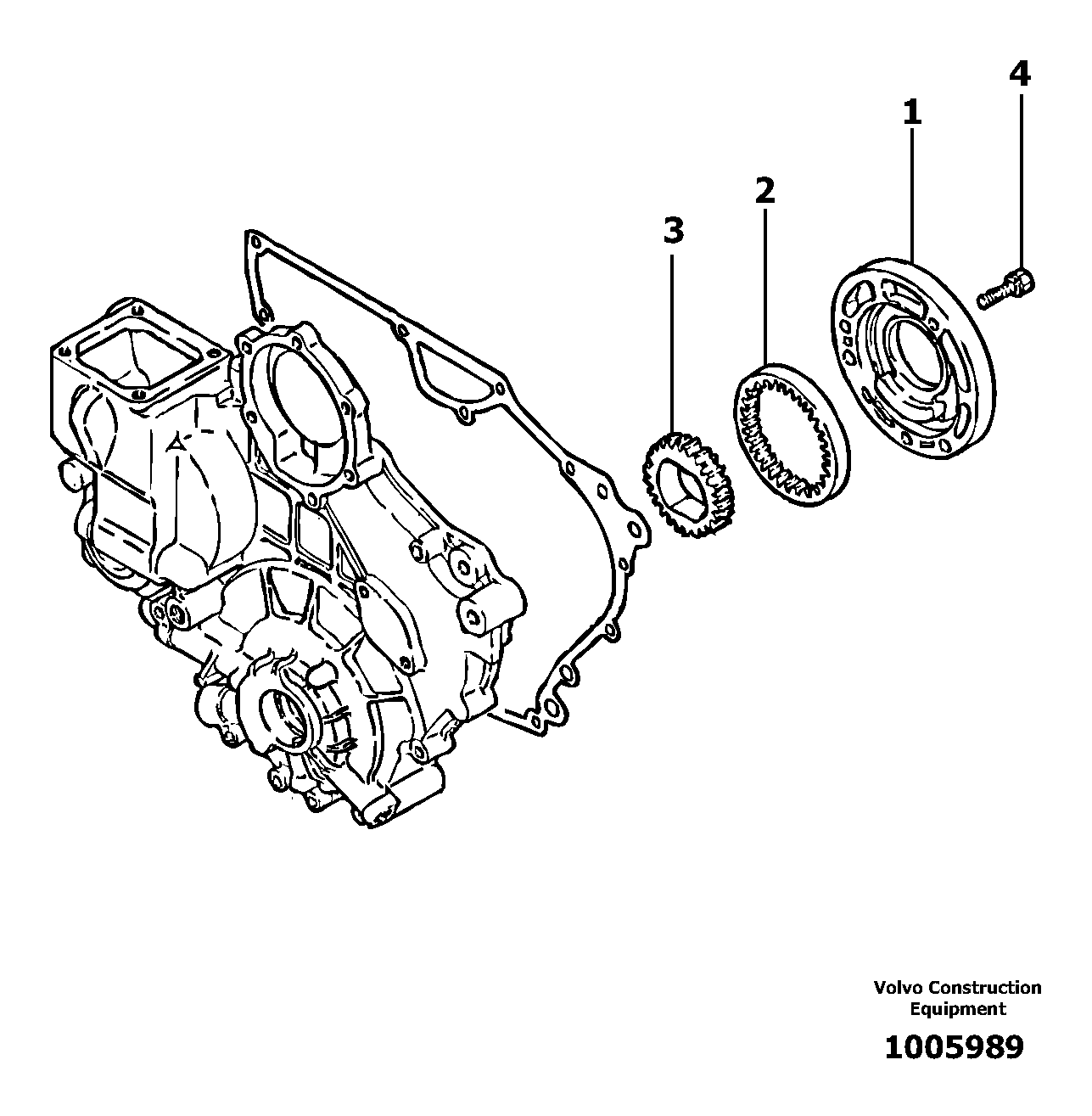 Корпус масляного насоса PJ7410671 VOLVO