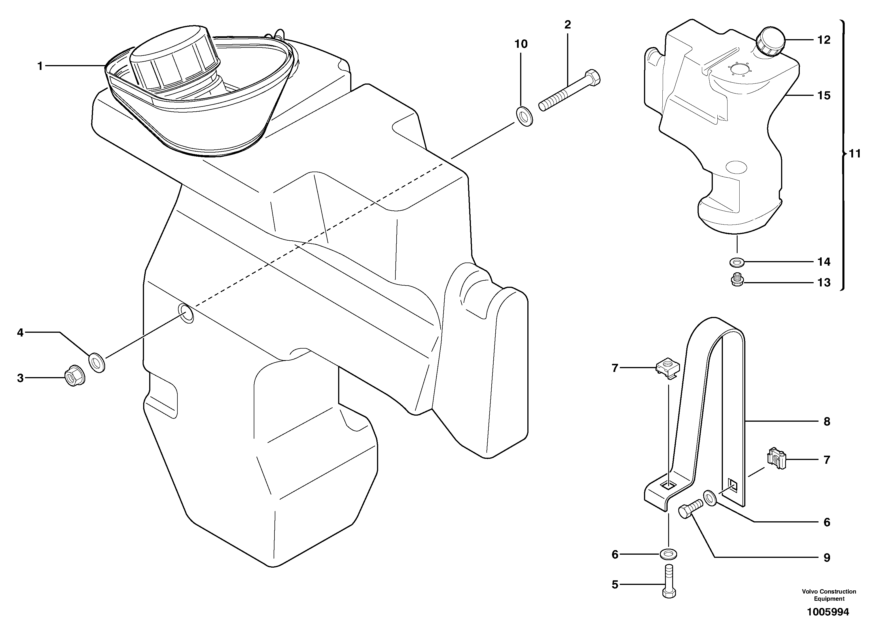 Tilt bearing VOE960143 VOLVO