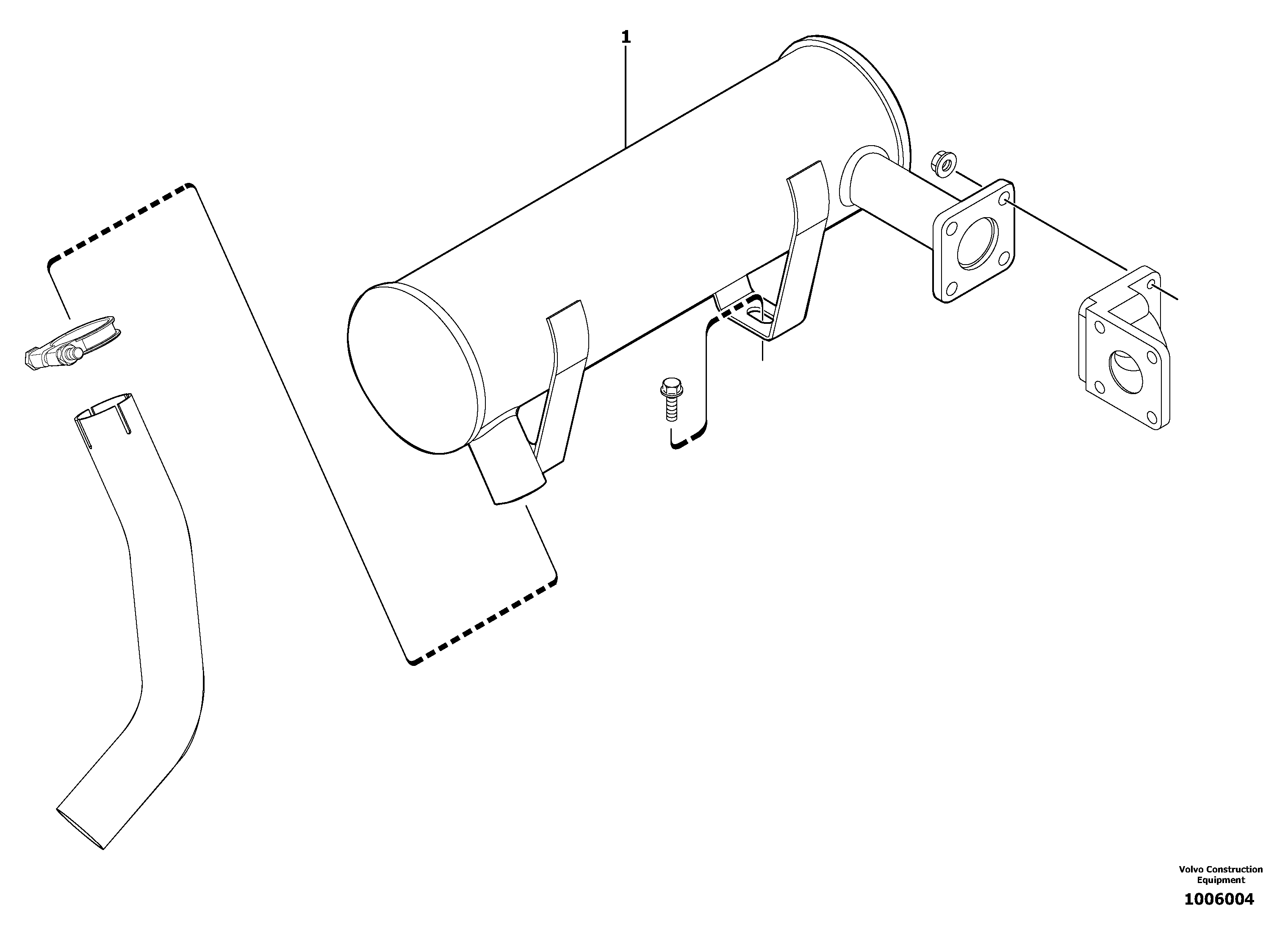 Catalytic exhaust VOE11801816 VOLVO