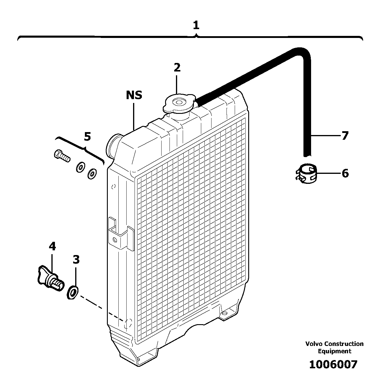 Water cooler PJ7418486 VOLVO
