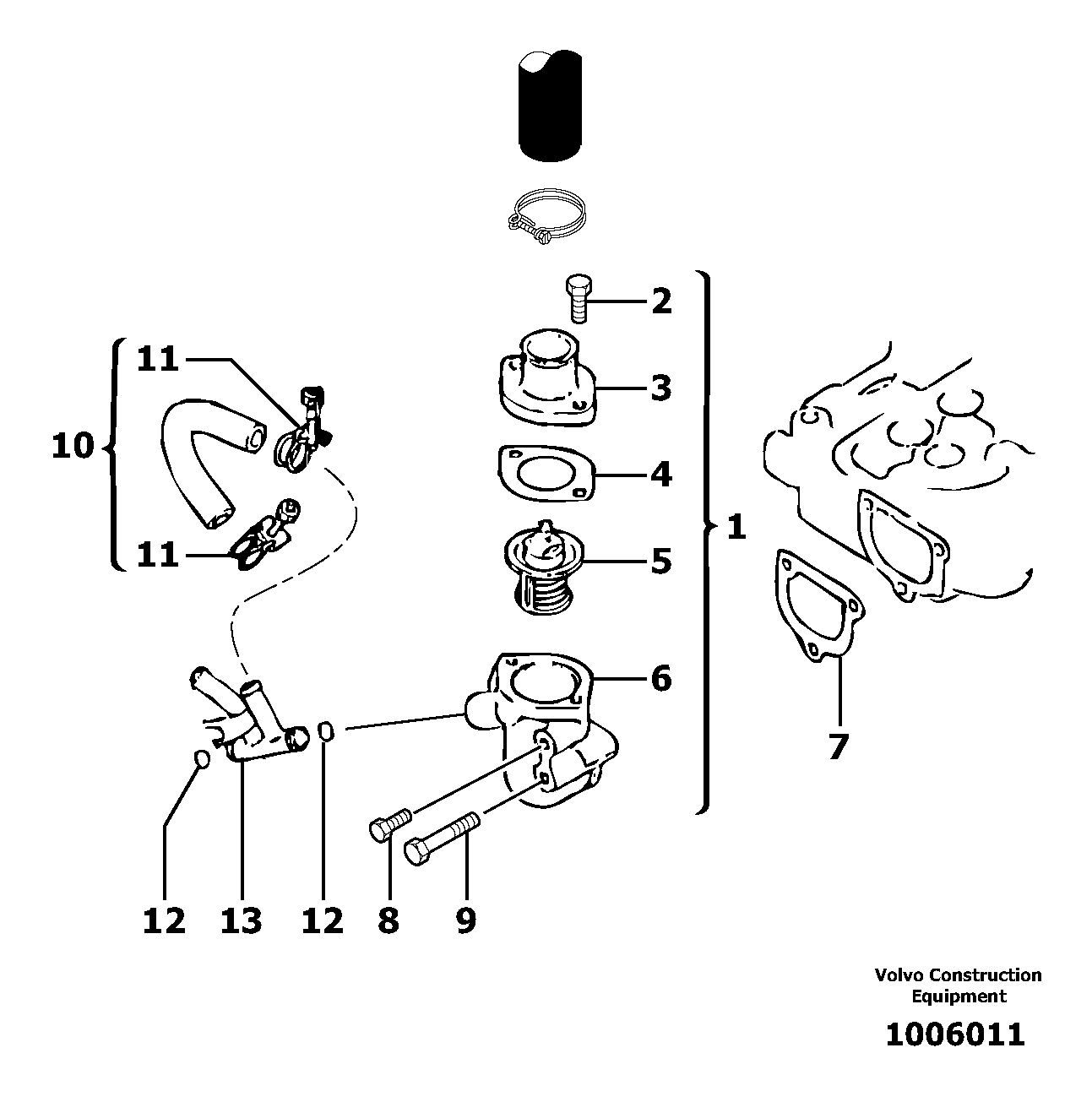 Flange PJ7410749 VOLVO