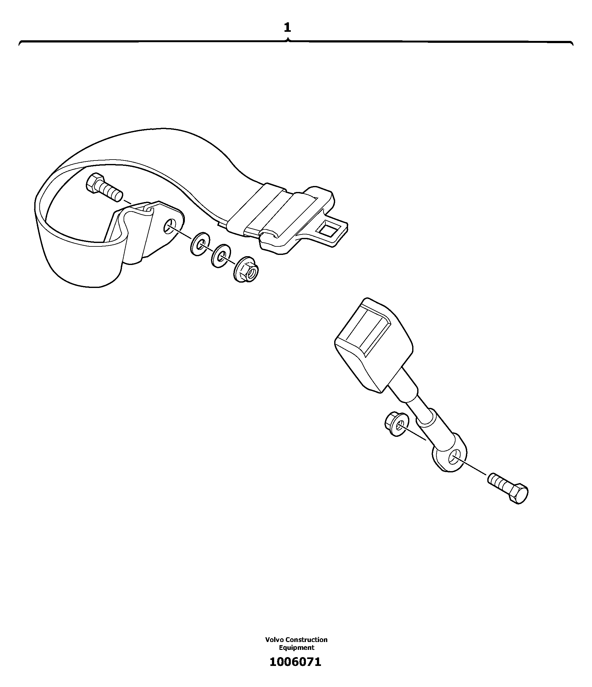Seat Belt VOE11802618 VOLVO