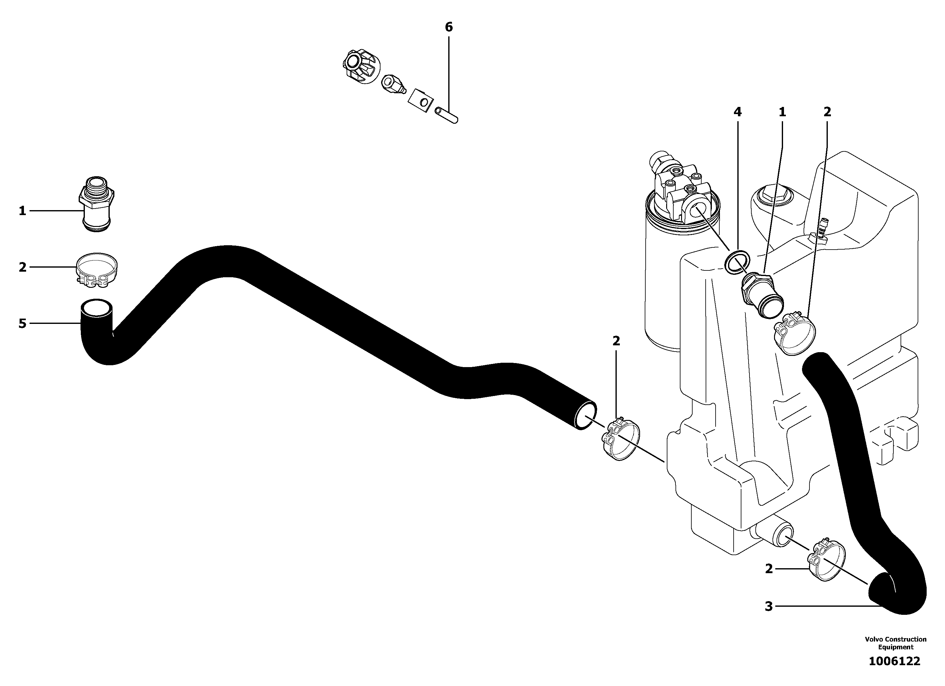 Fuel miser valve VOE11802782 VOLVO