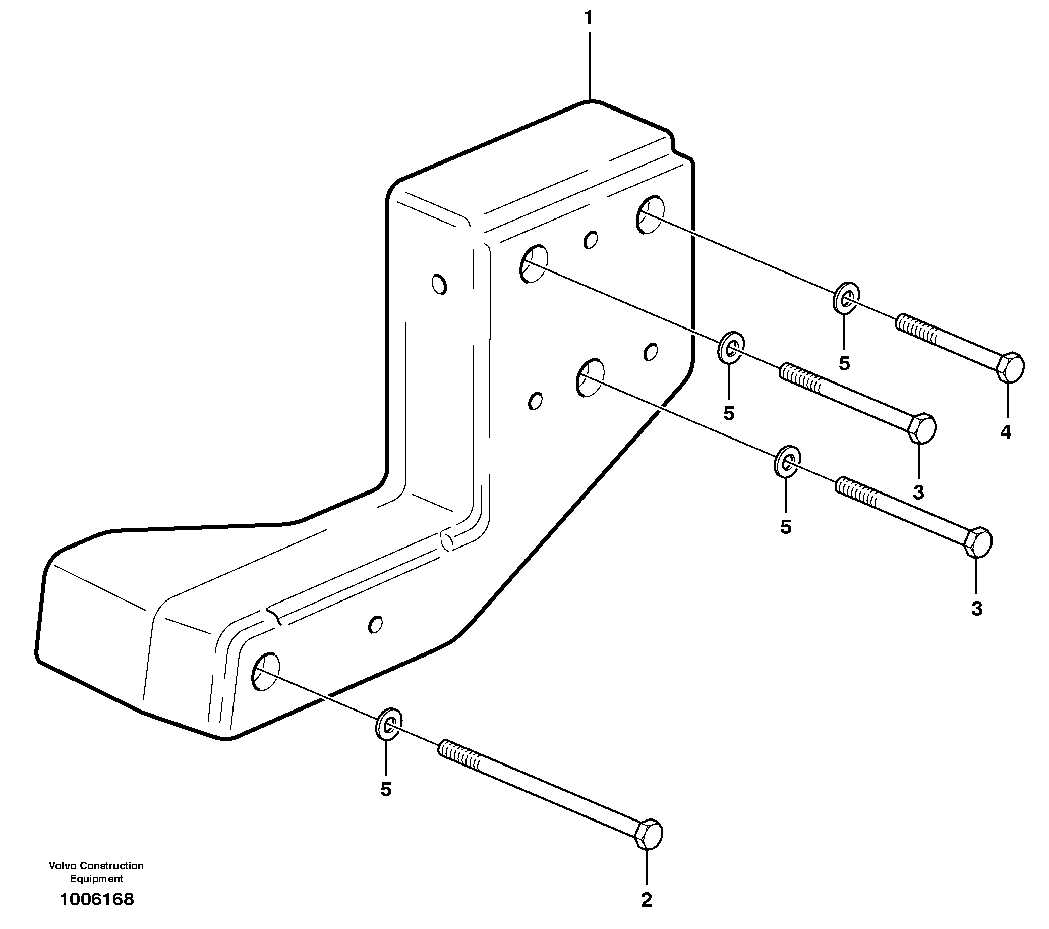 Mounting rail VOE978954 VOLVO