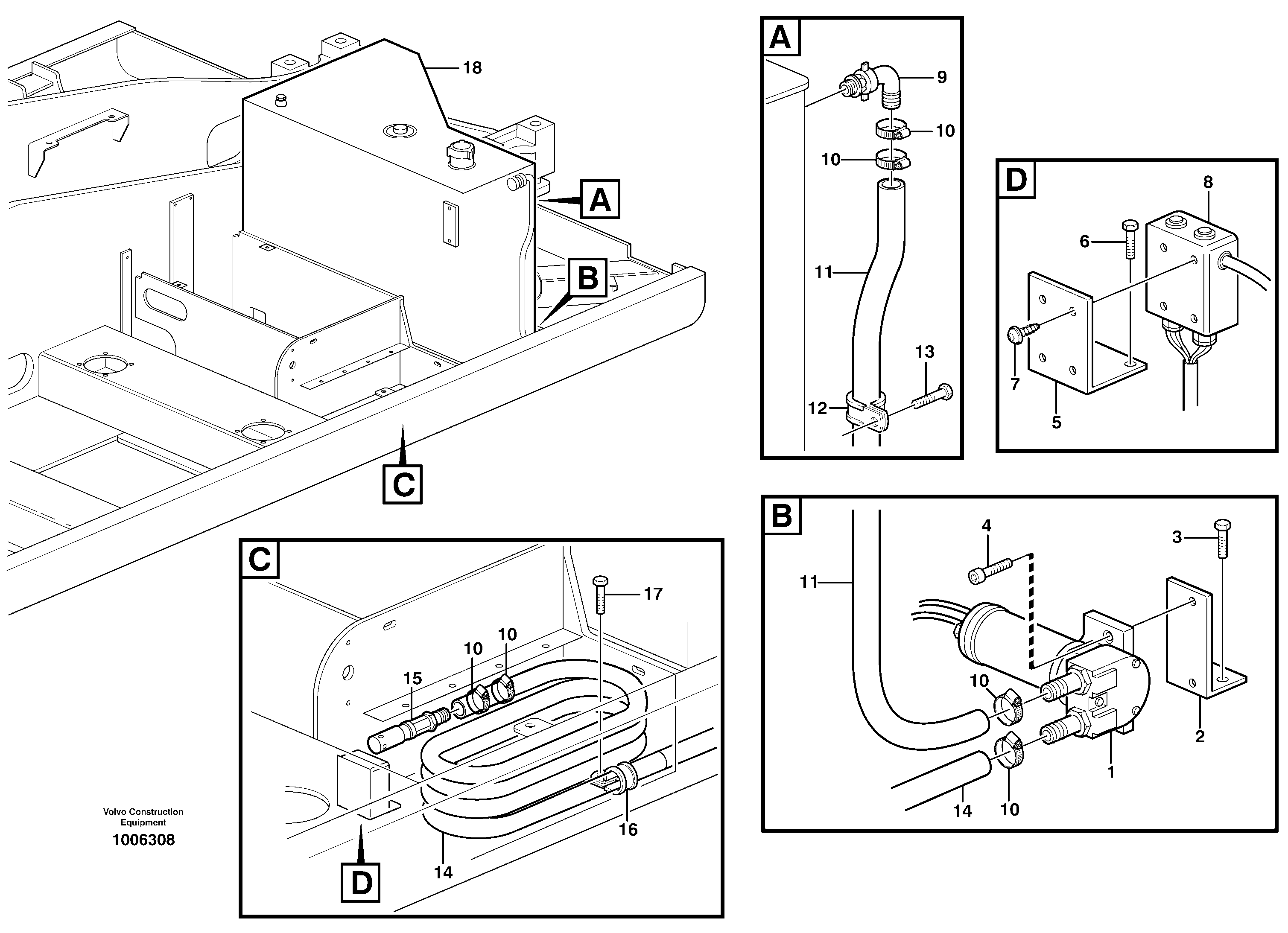 Engine heater VOE969465 VOLVO
