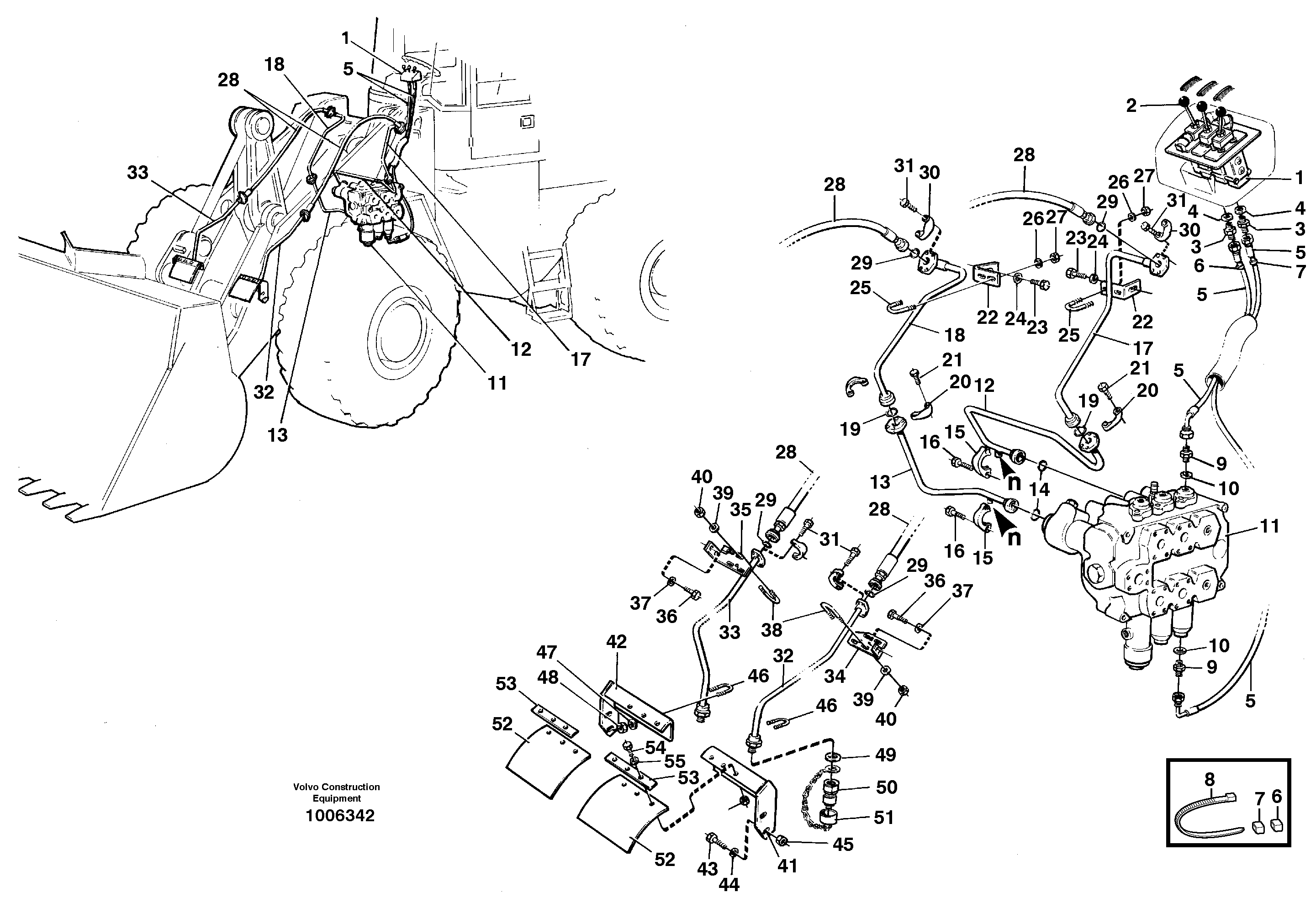 Control sleeve VOE11093744 VOLVO