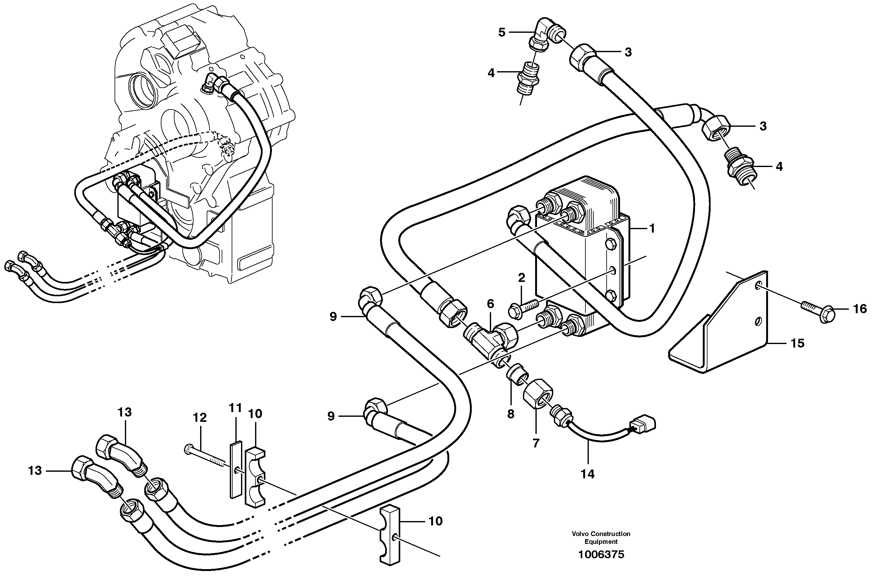 Масса реле давления VOE11033740 VOLVO