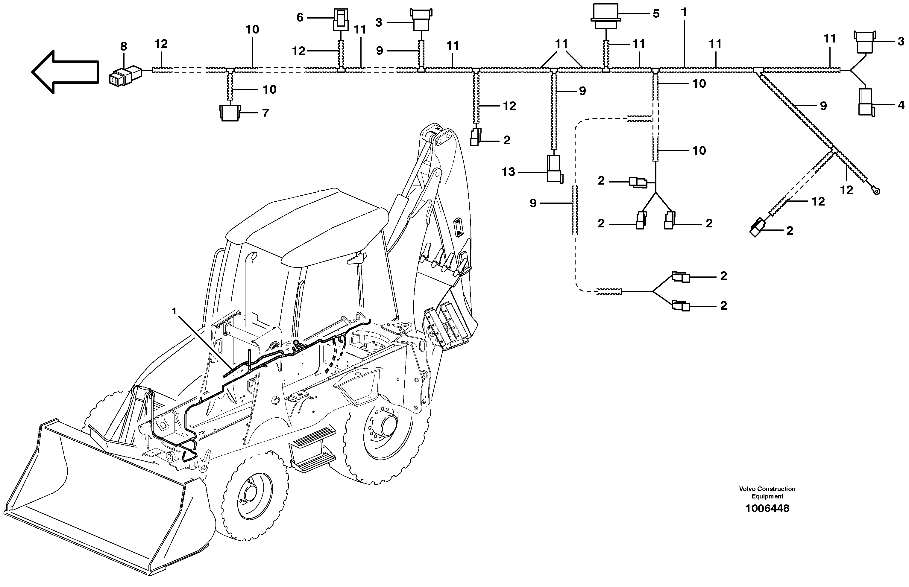 Wire harness VOE11887382 VOLVO