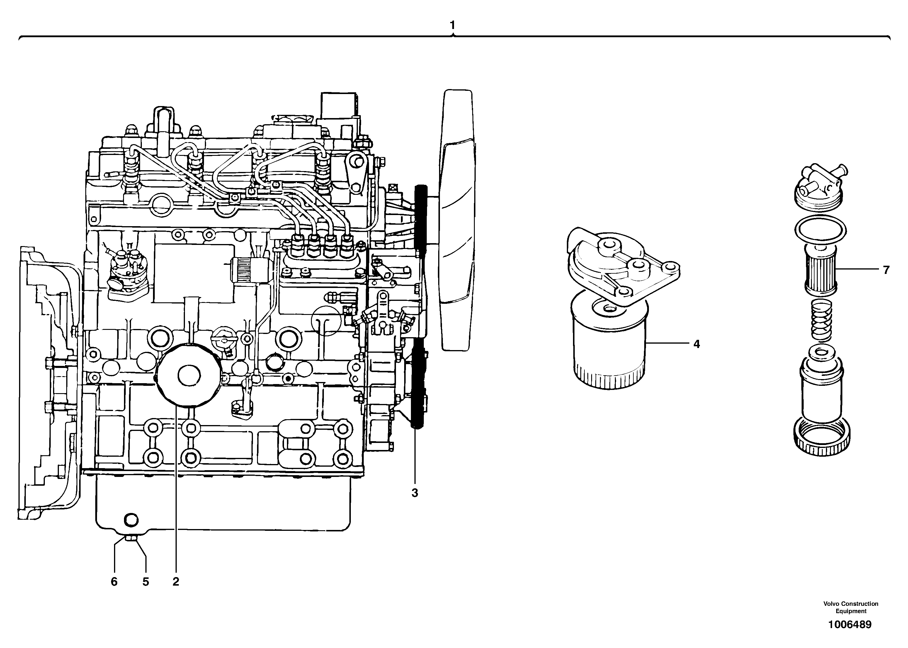 Fuel filter PJ7413693 VOLVO
