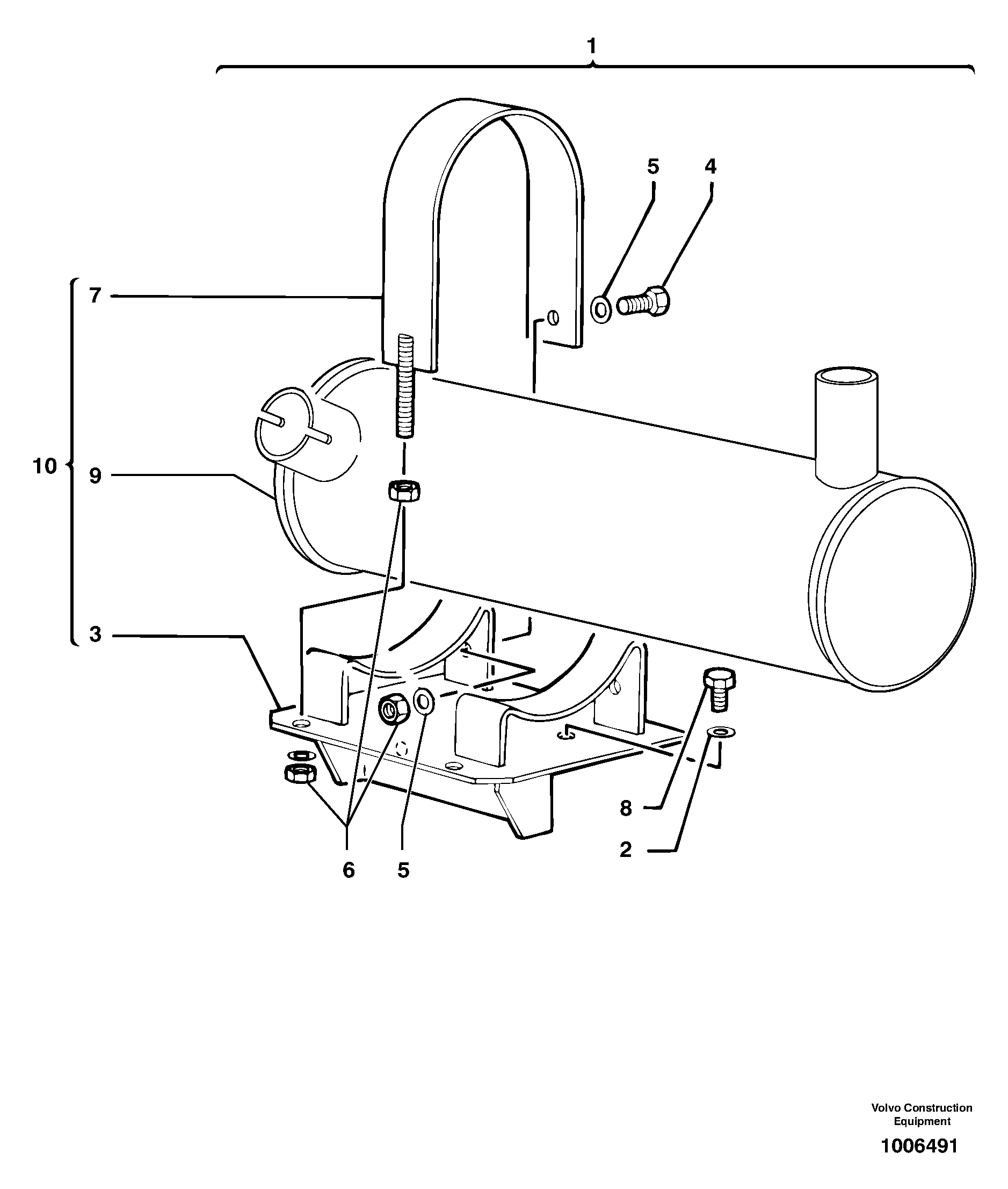 Catalytic exhaust PJ6660164 VOLVO