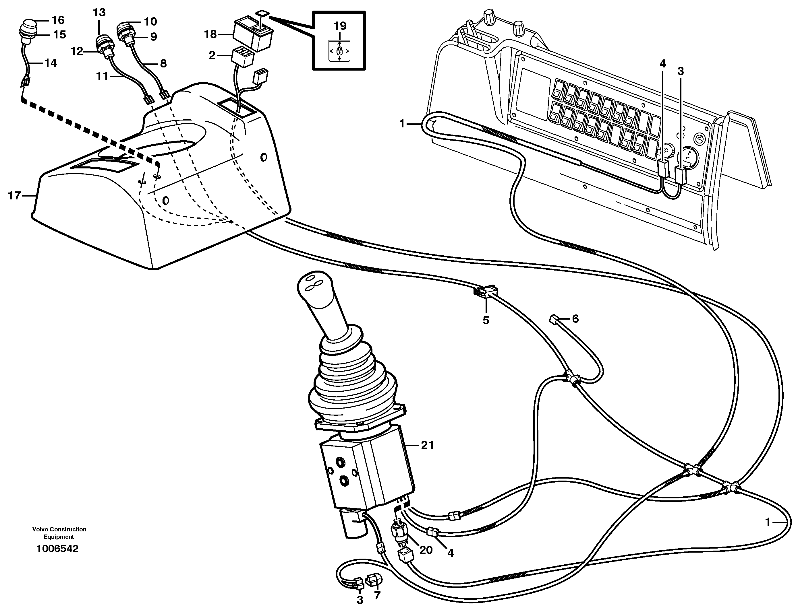 Rubber cushion VOE11040695 VOLVO