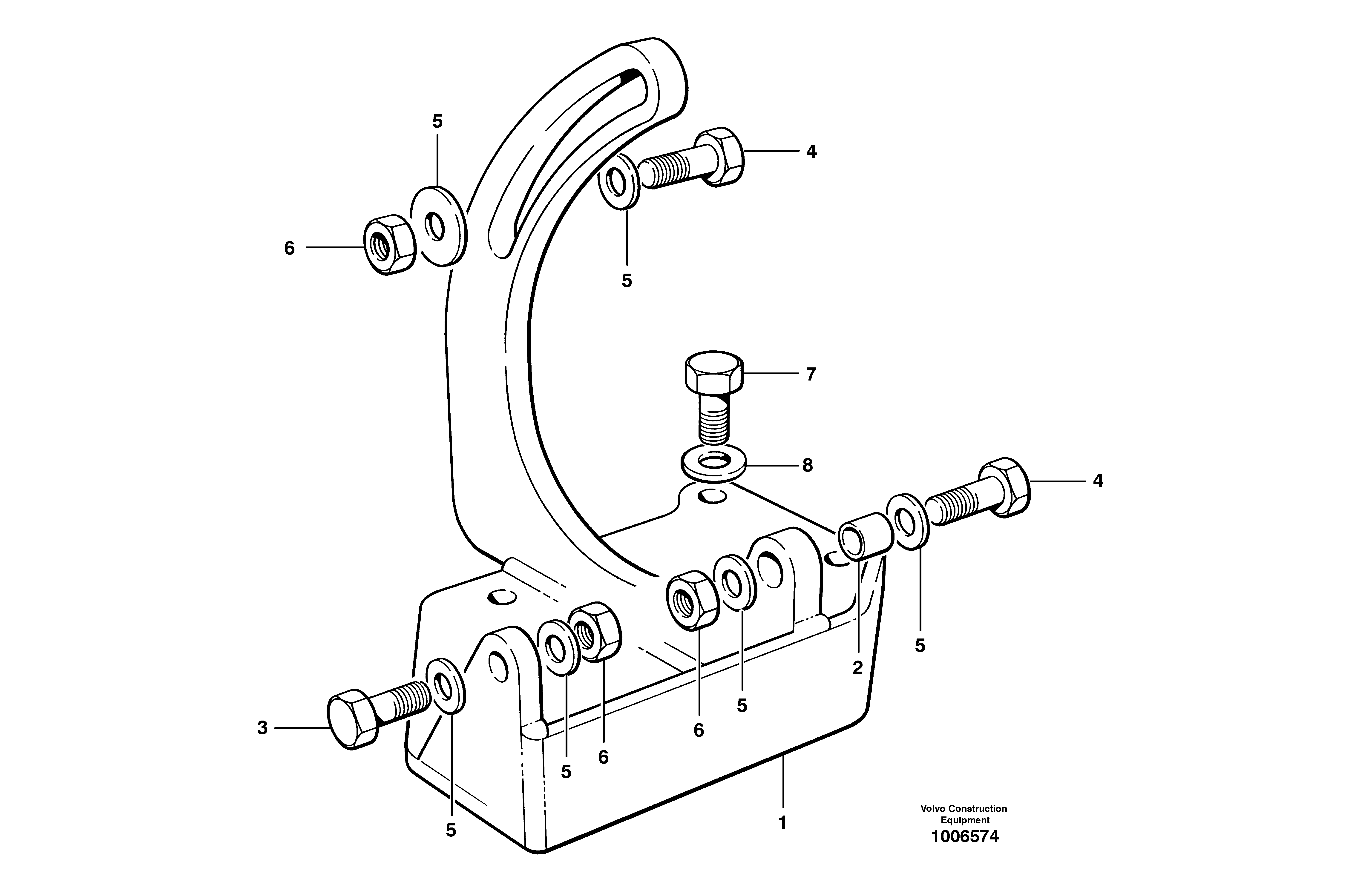 Seat frame VOE12725580 VOLVO