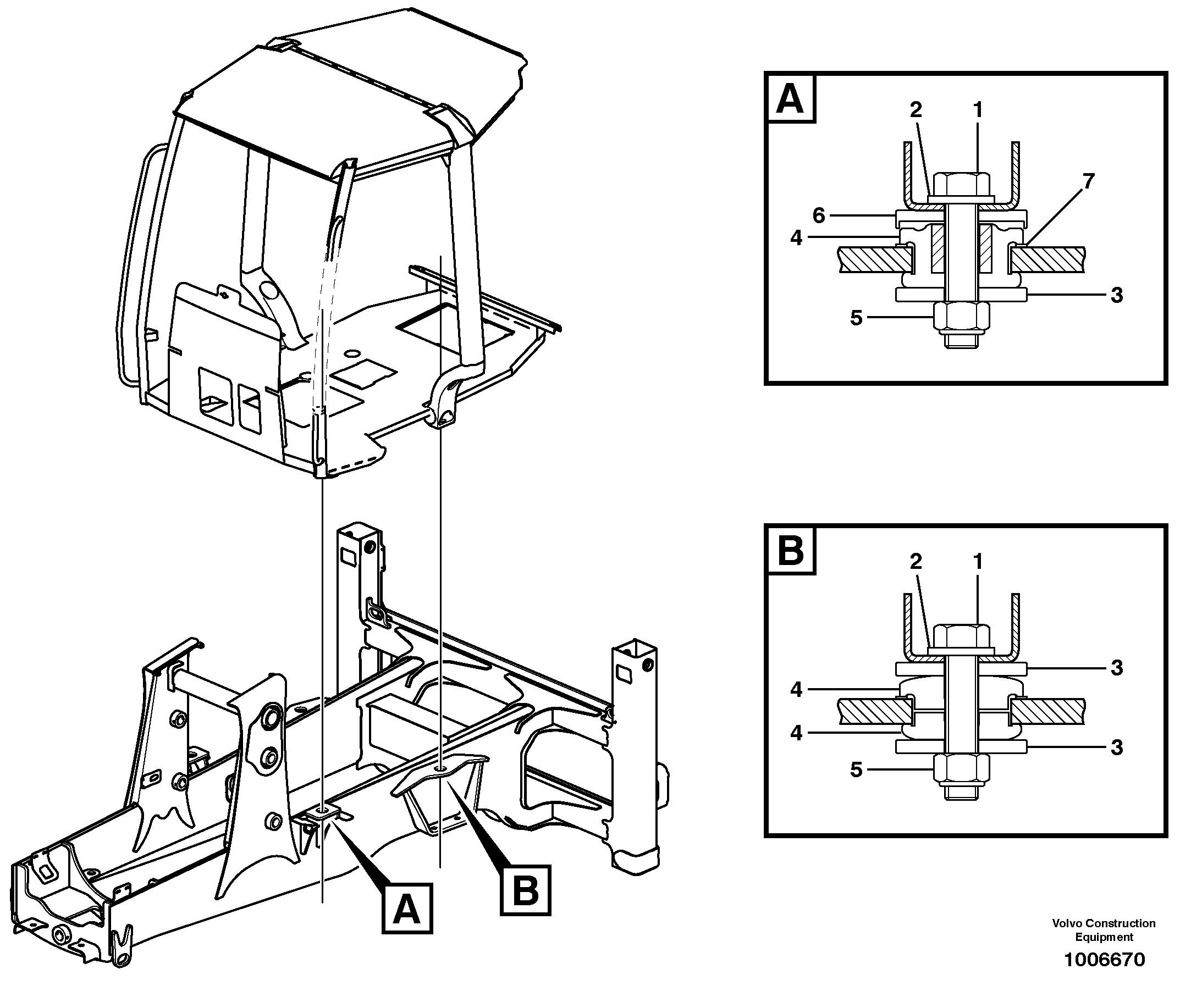 Mounting rail VOE983299 VOLVO