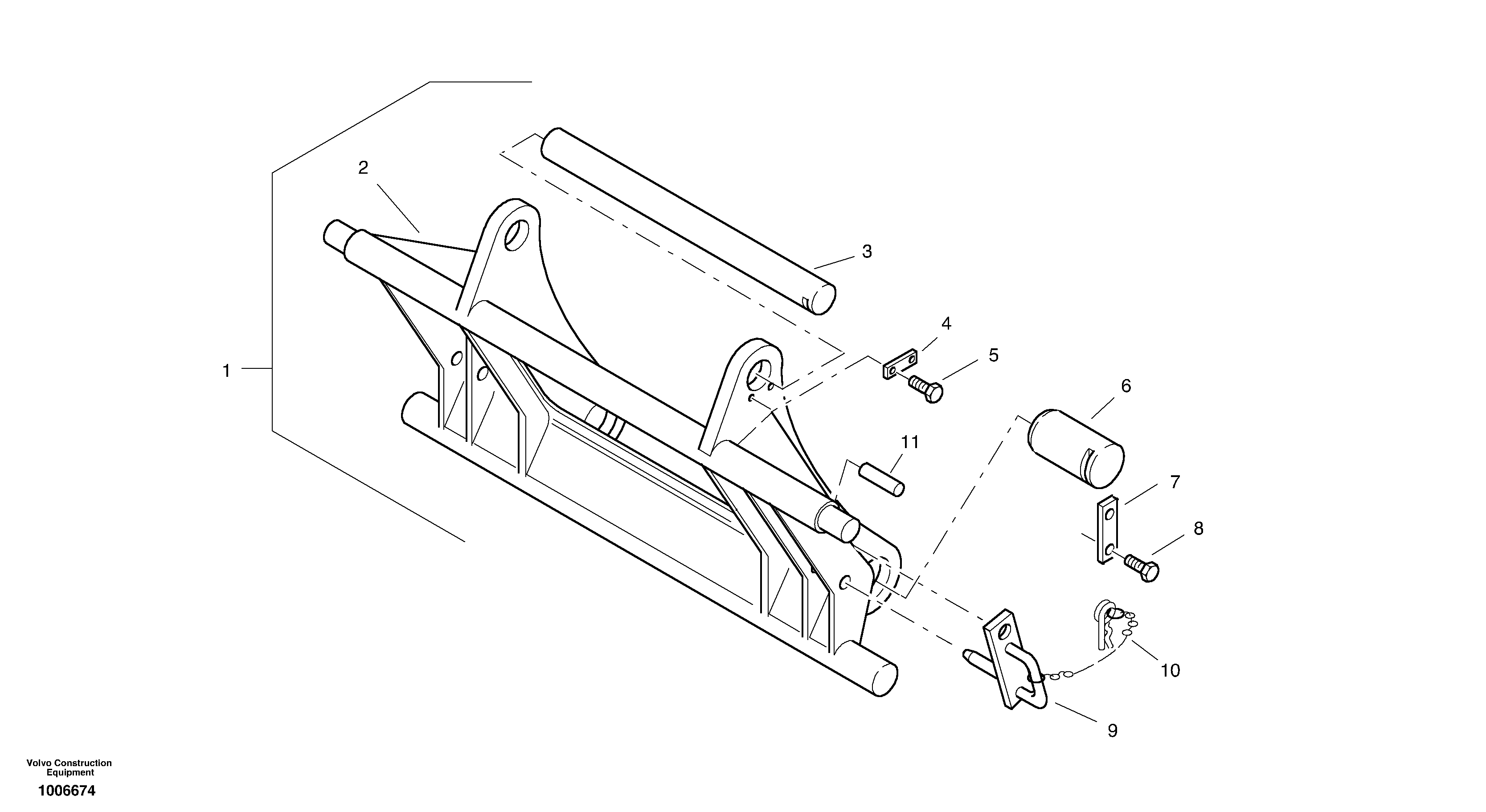 Spring pin ZM4332268 VOLVO