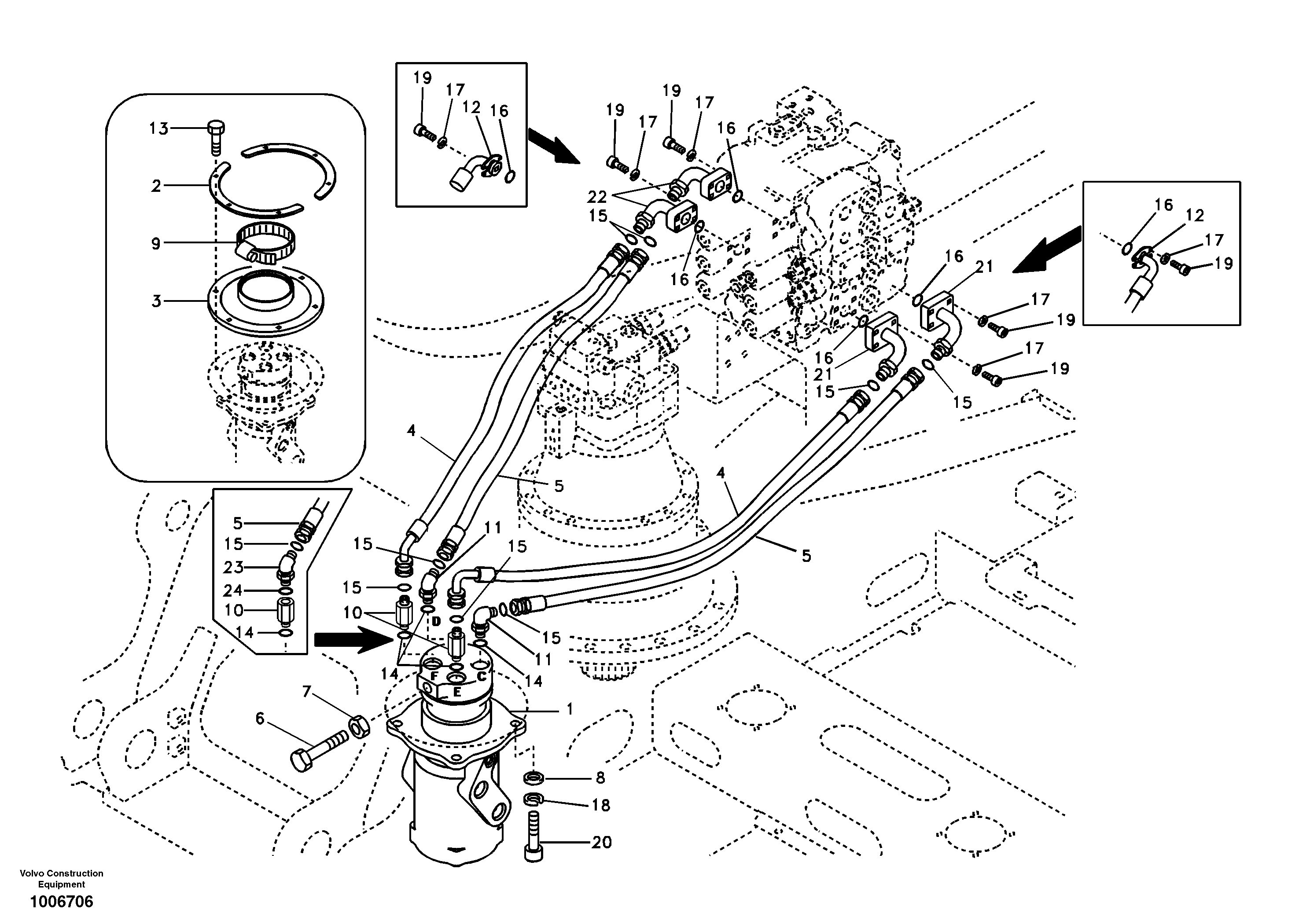Timing gear casing VOE937543 VOLVO