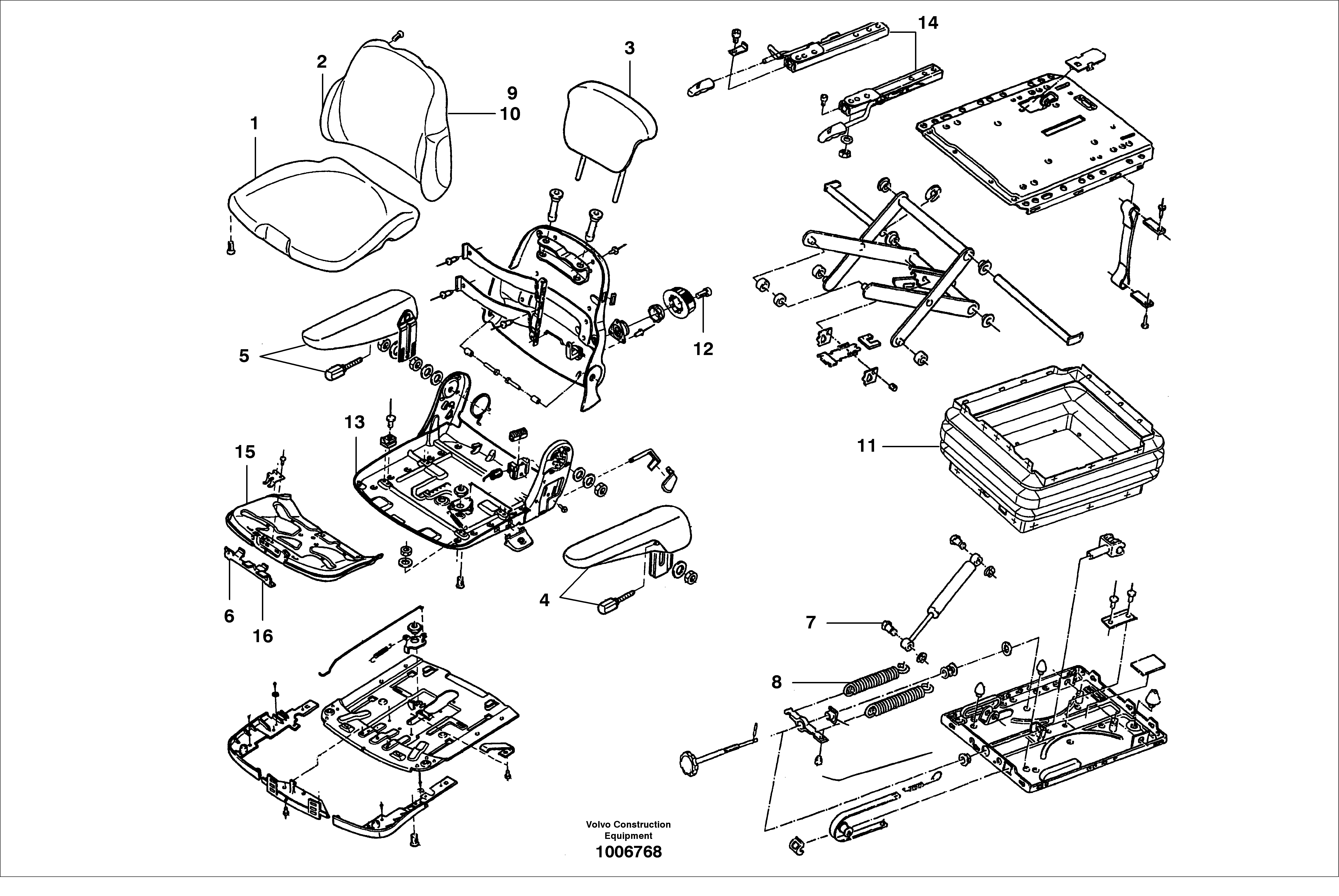 Backrest VOE12734415 VOLVO