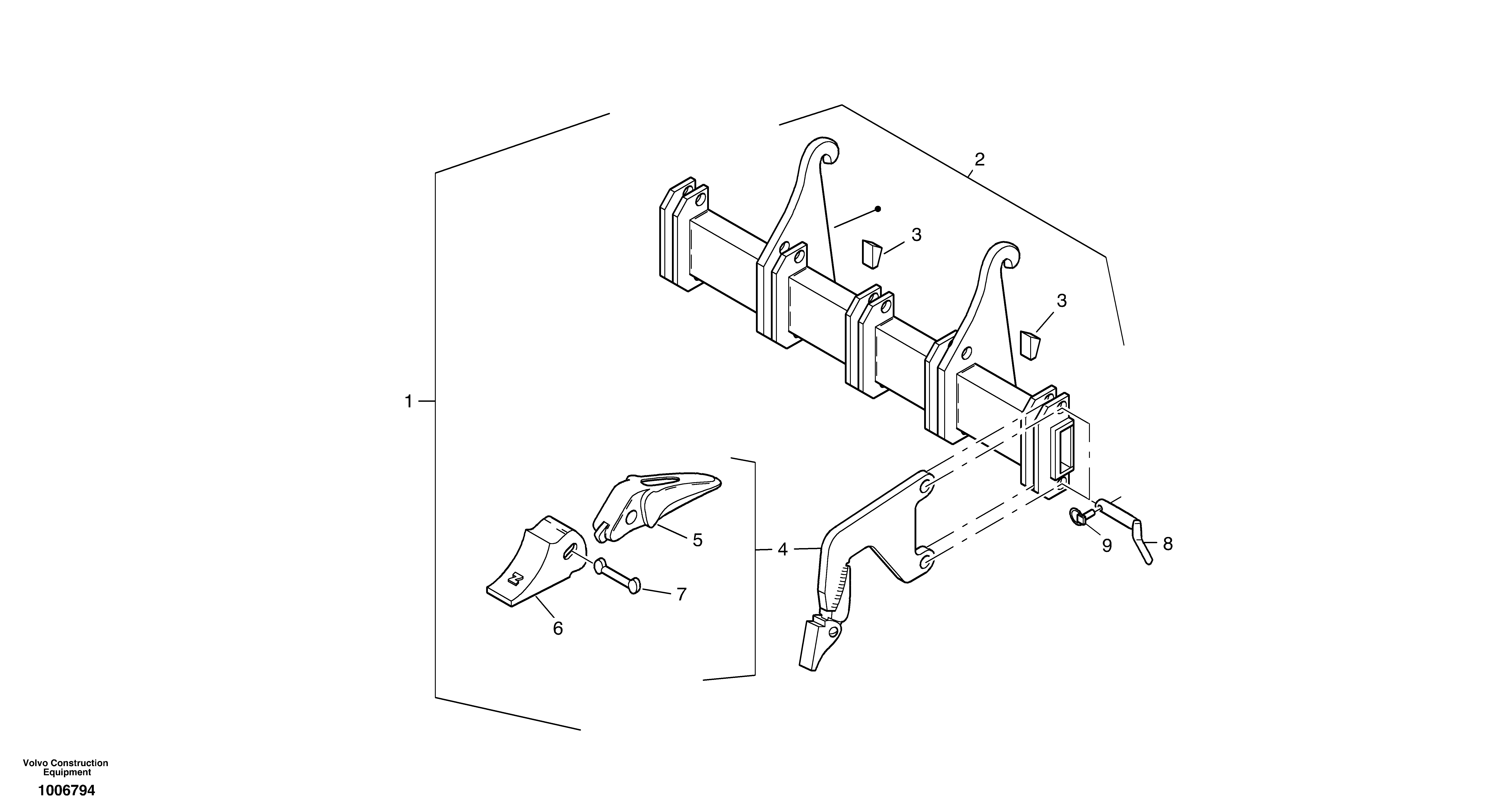 Bearing carrier VOE11305041 VOLVO
