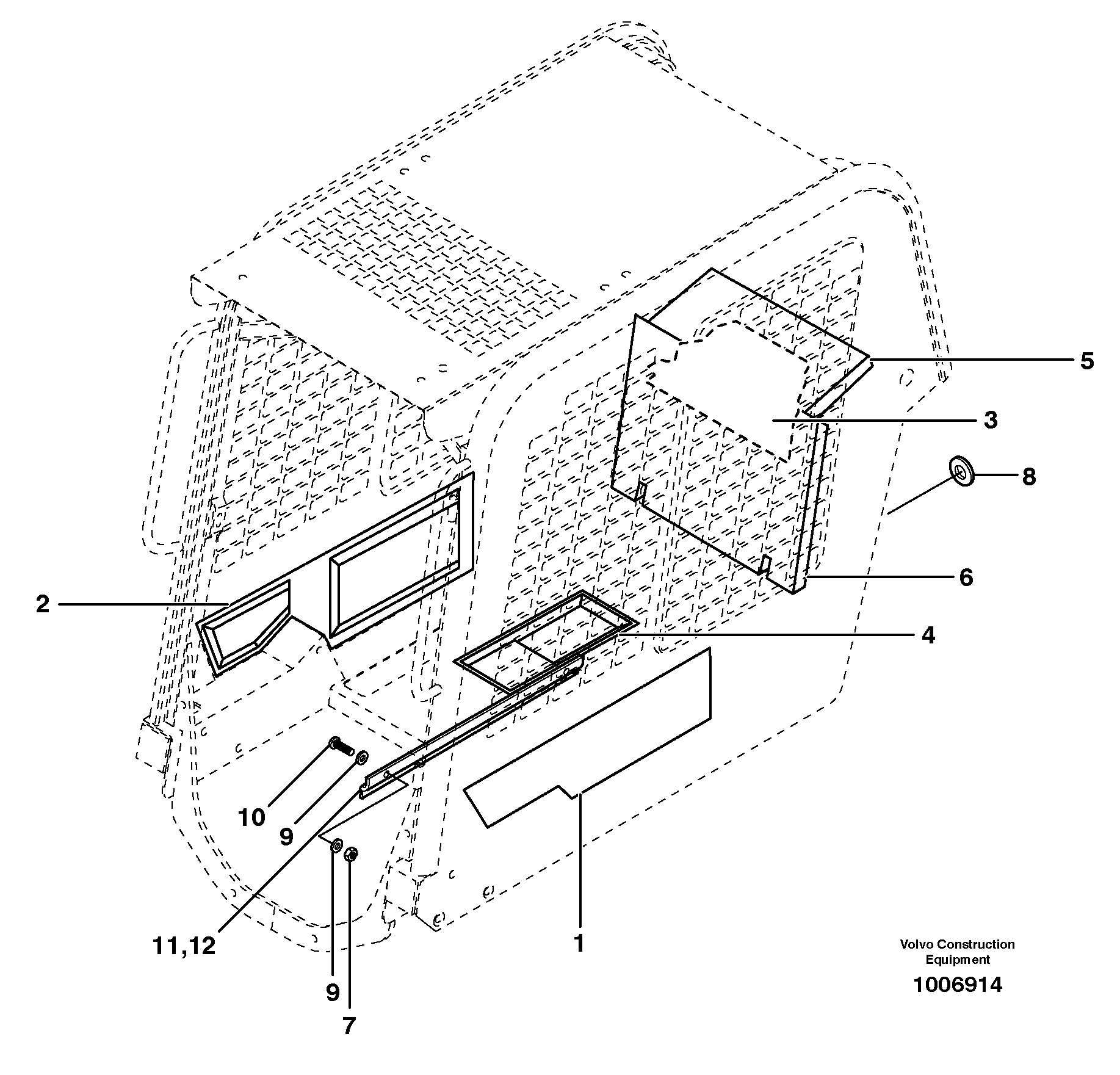 Hexagon Nut VOE950632 VOLVO