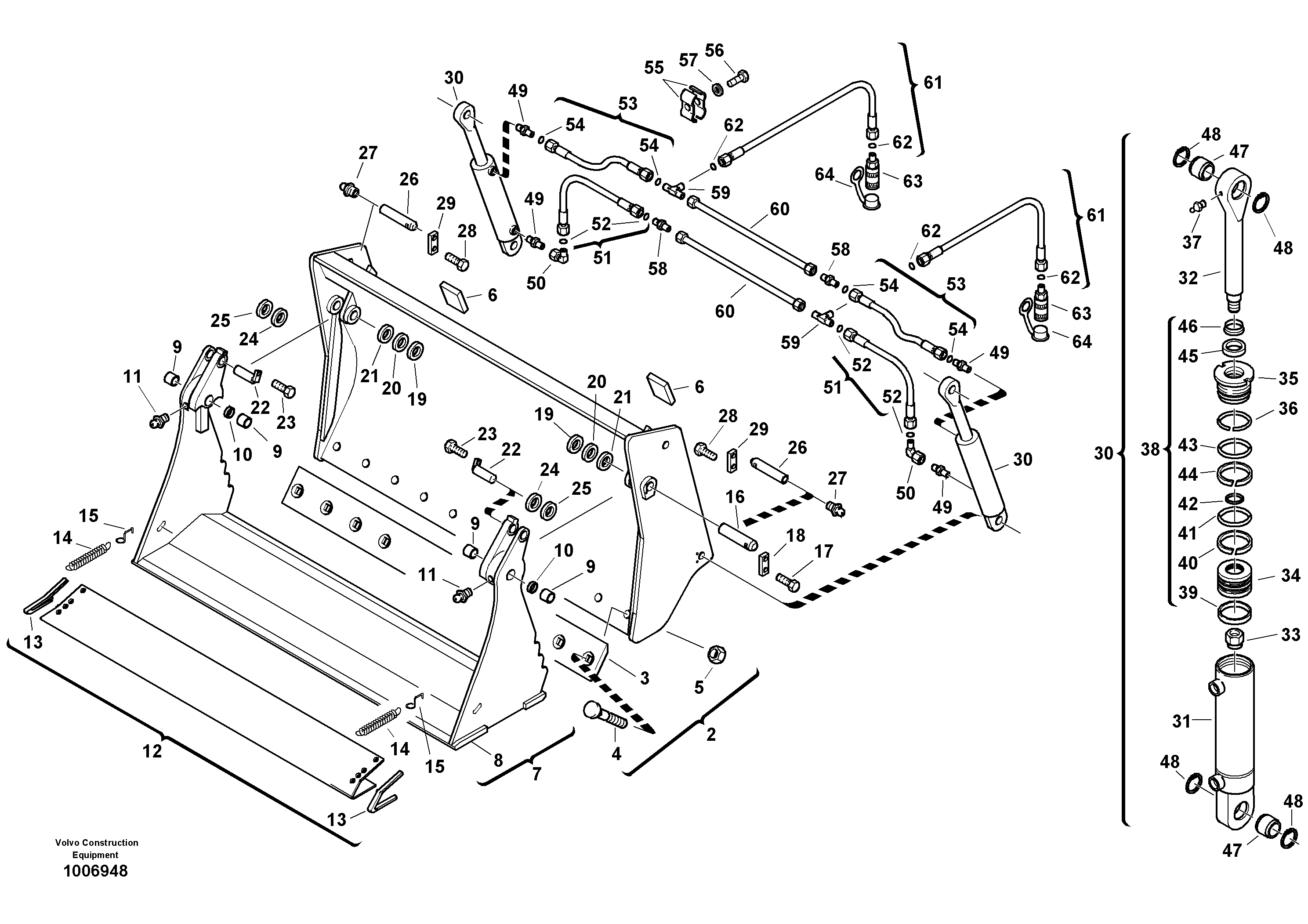 Shutter bucket, cpl. VOE11306066 VOLVO