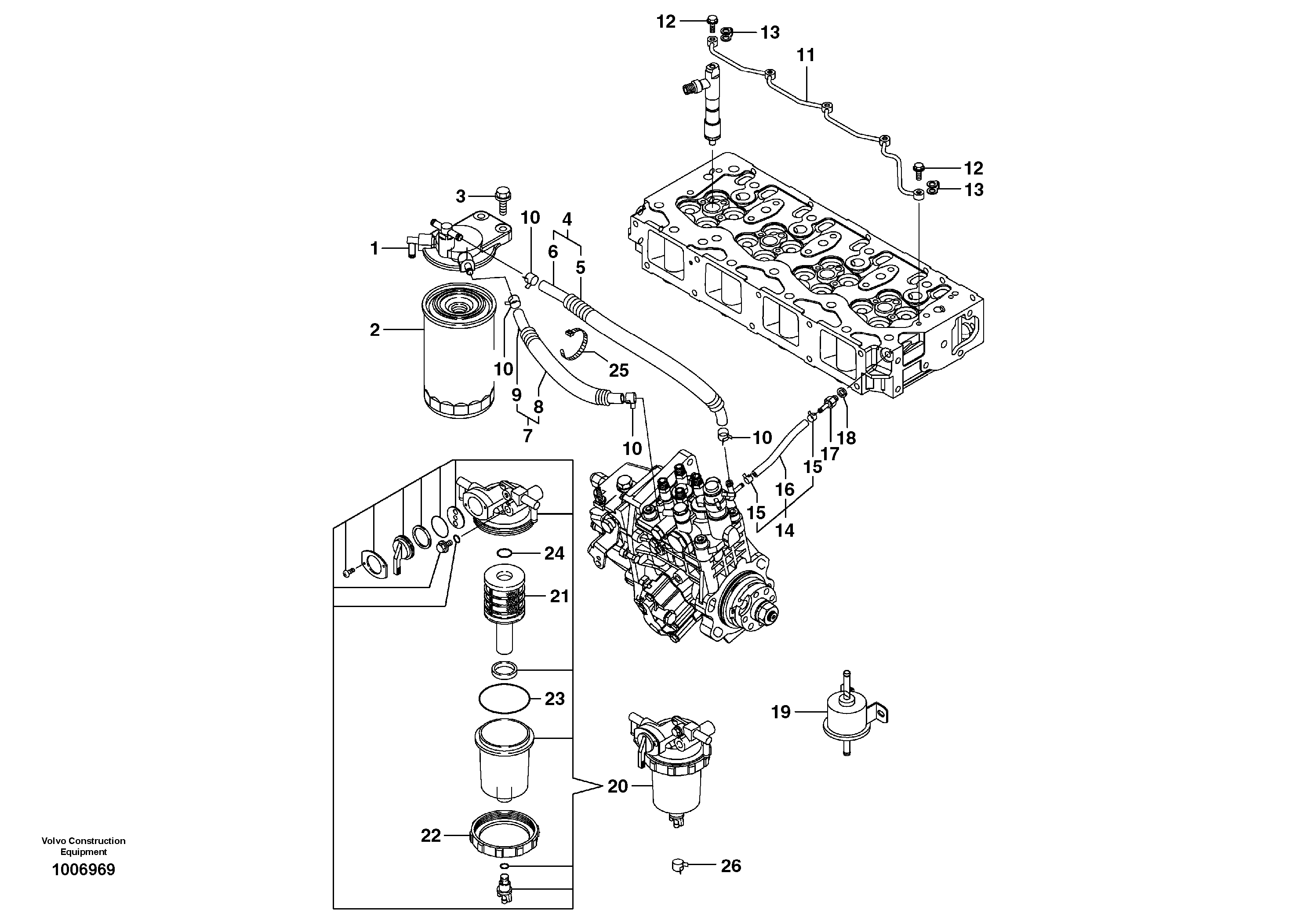 Fuel miser valve VOE14521602 VOLVO