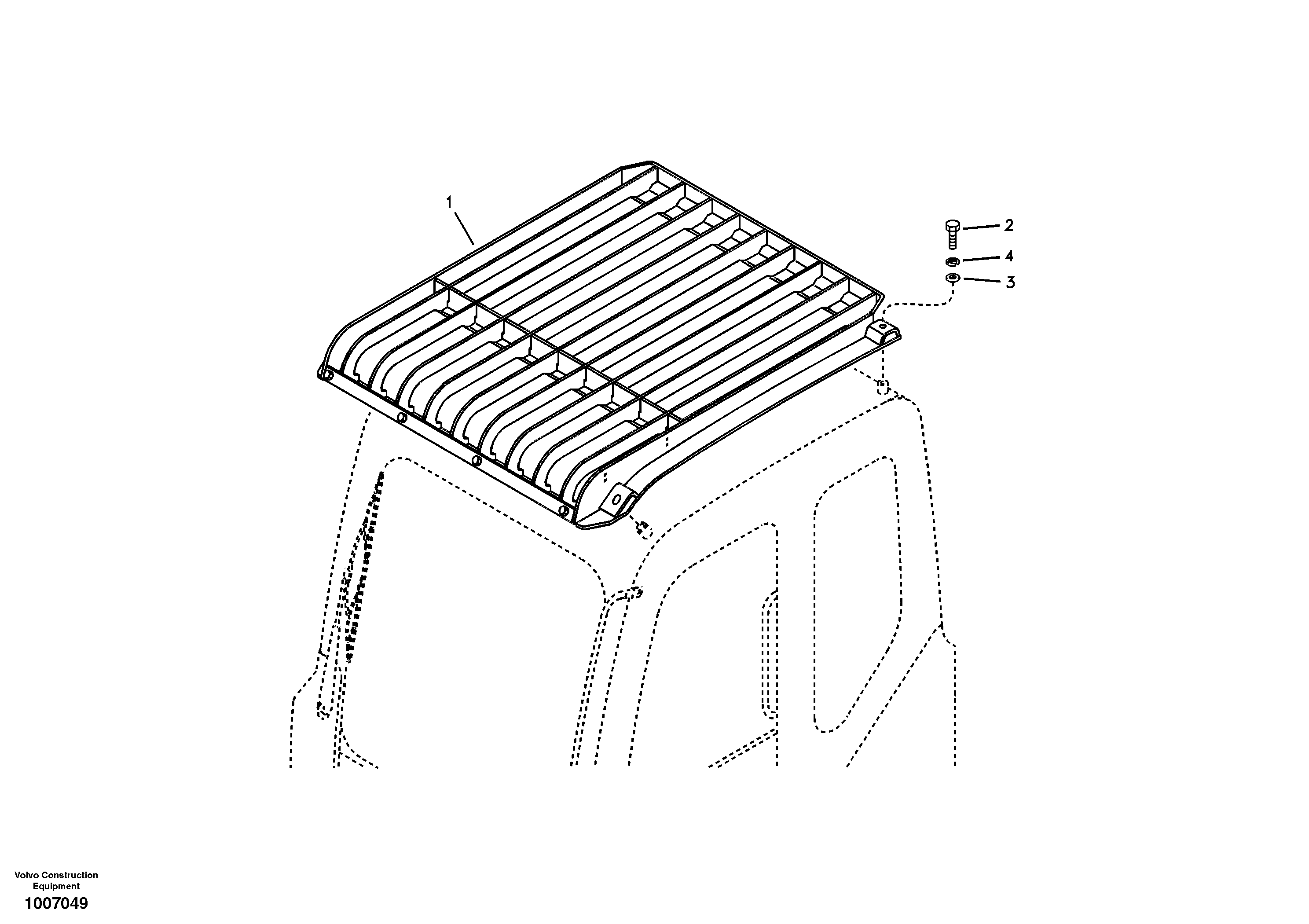 Mounting rail VOE997447 VOLVO