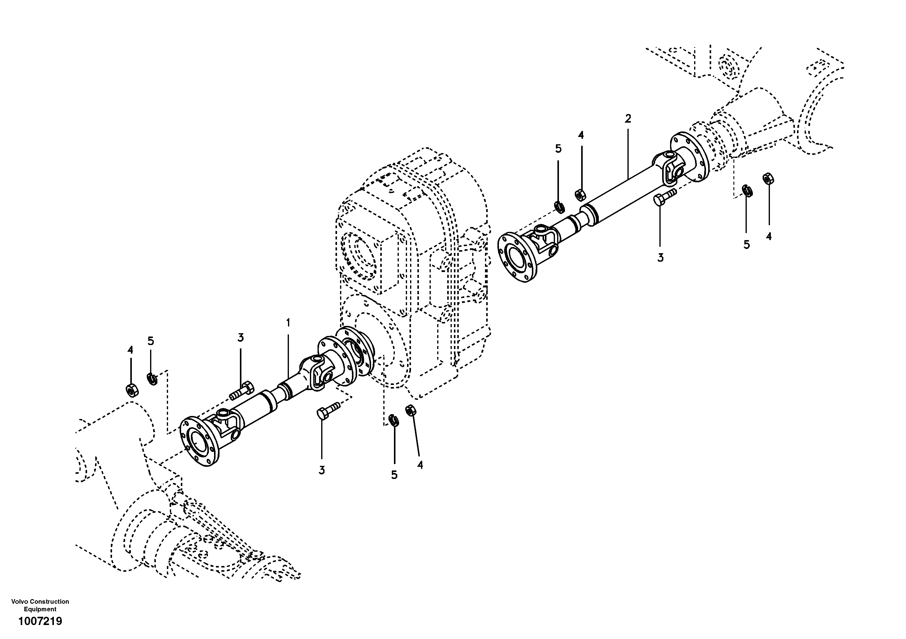Propeller shaft VOE14518020 VOLVO