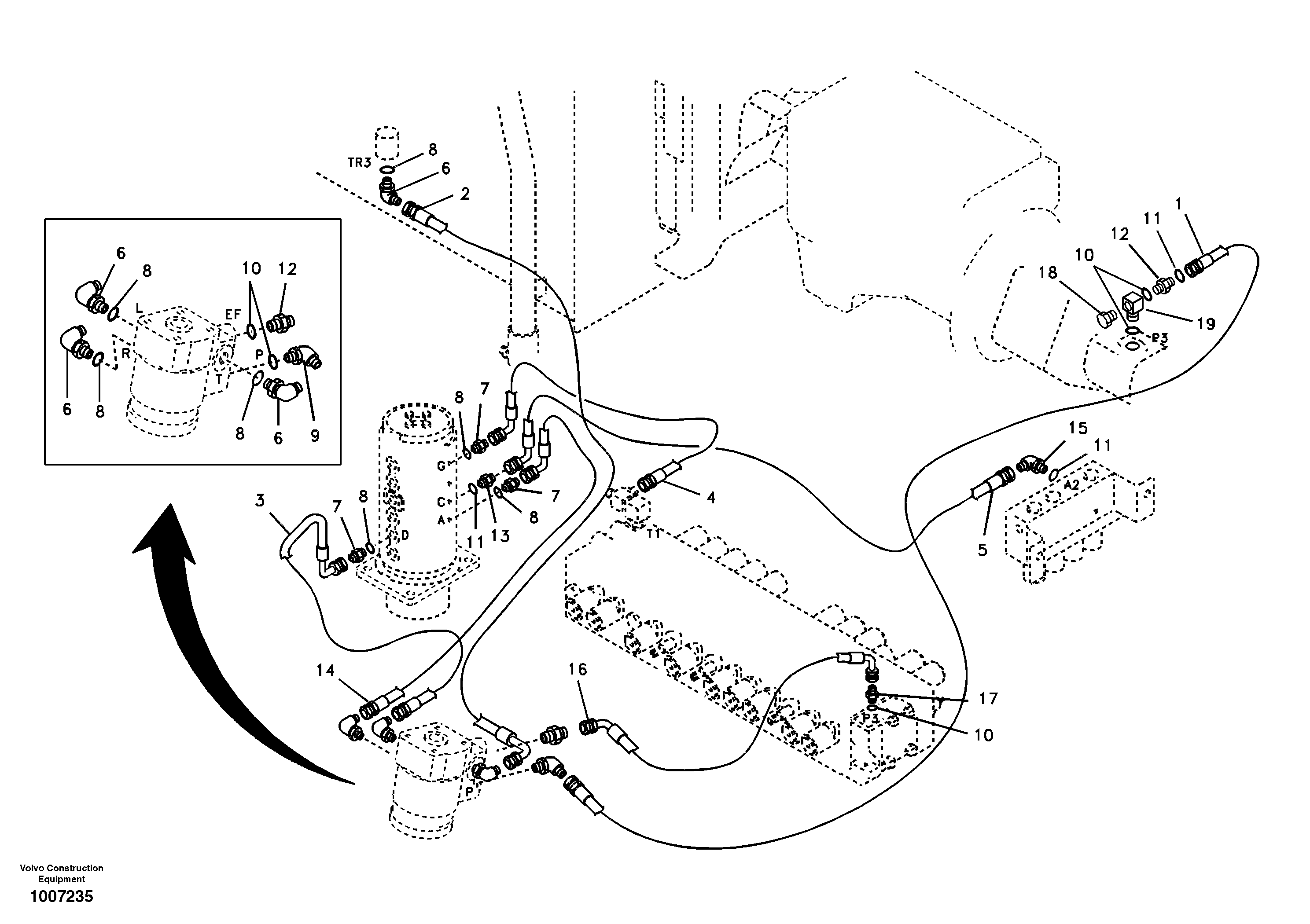 Timing gear casing VOE14880417 VOLVO