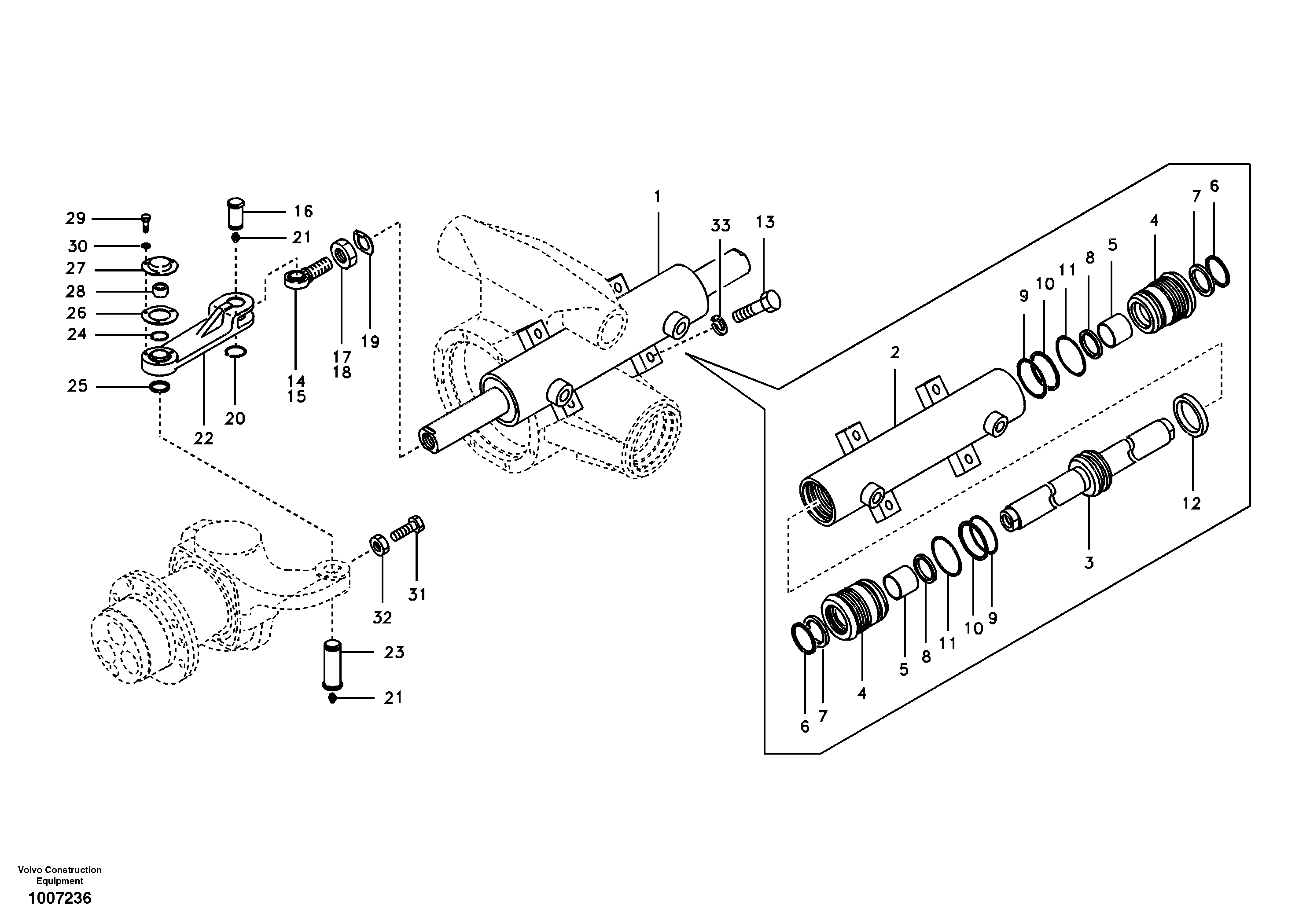Mounting rail VOE993045 VOLVO