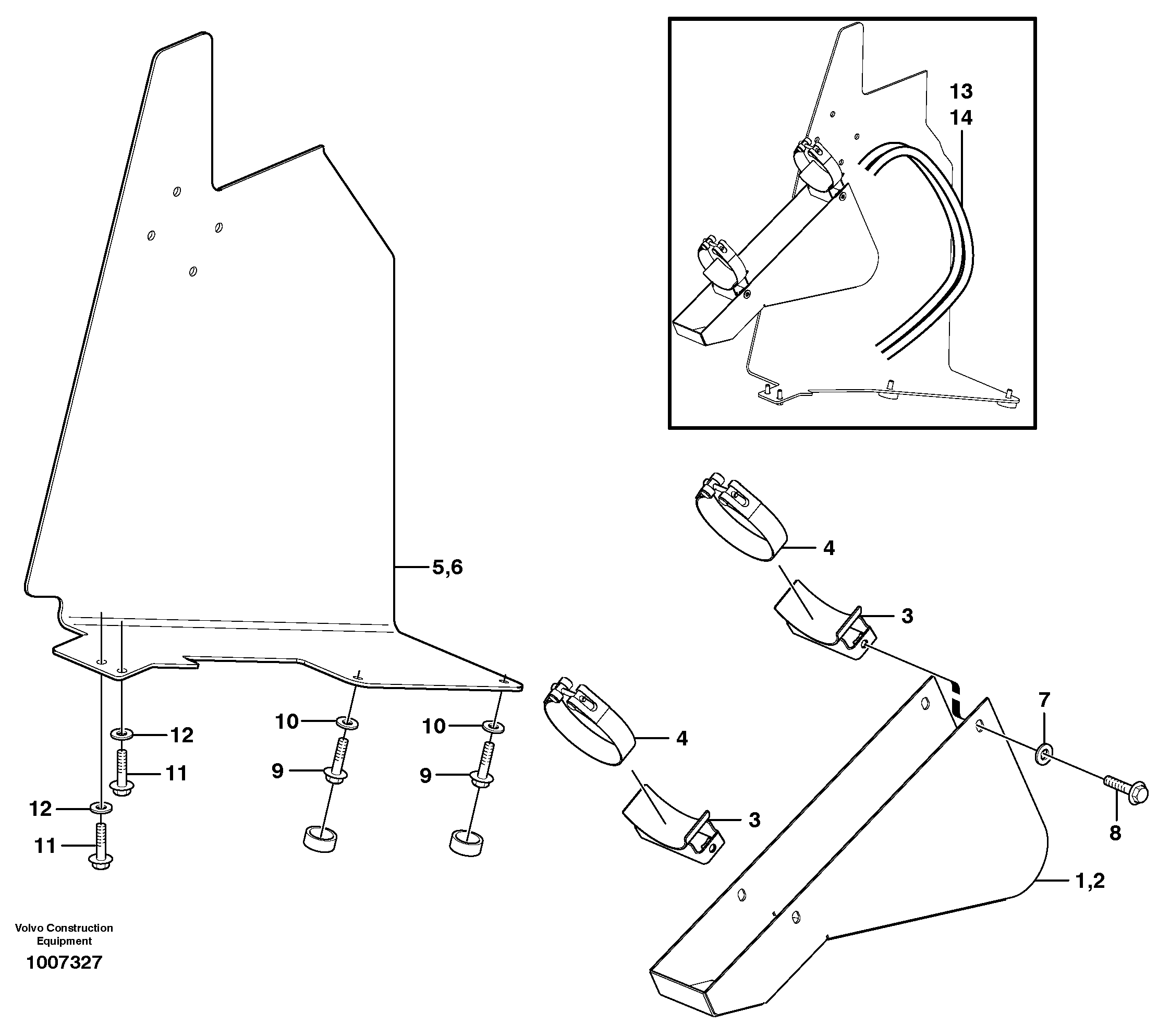 Seat frame VOE15013533 VOLVO