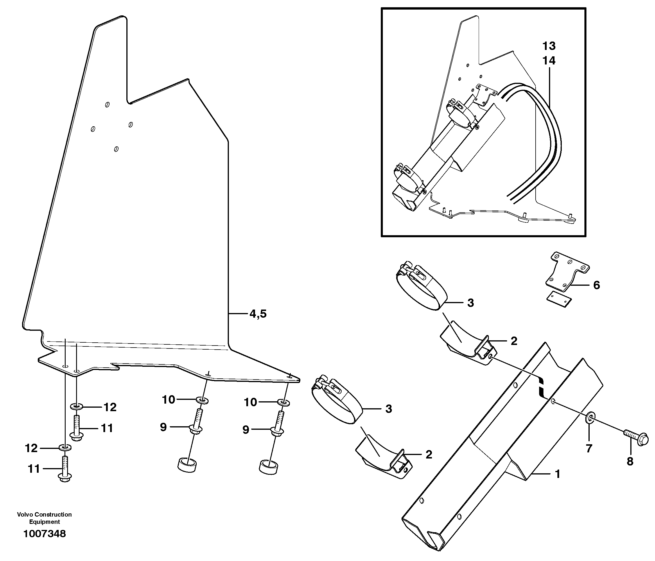 Seat frame VOE15013547 VOLVO