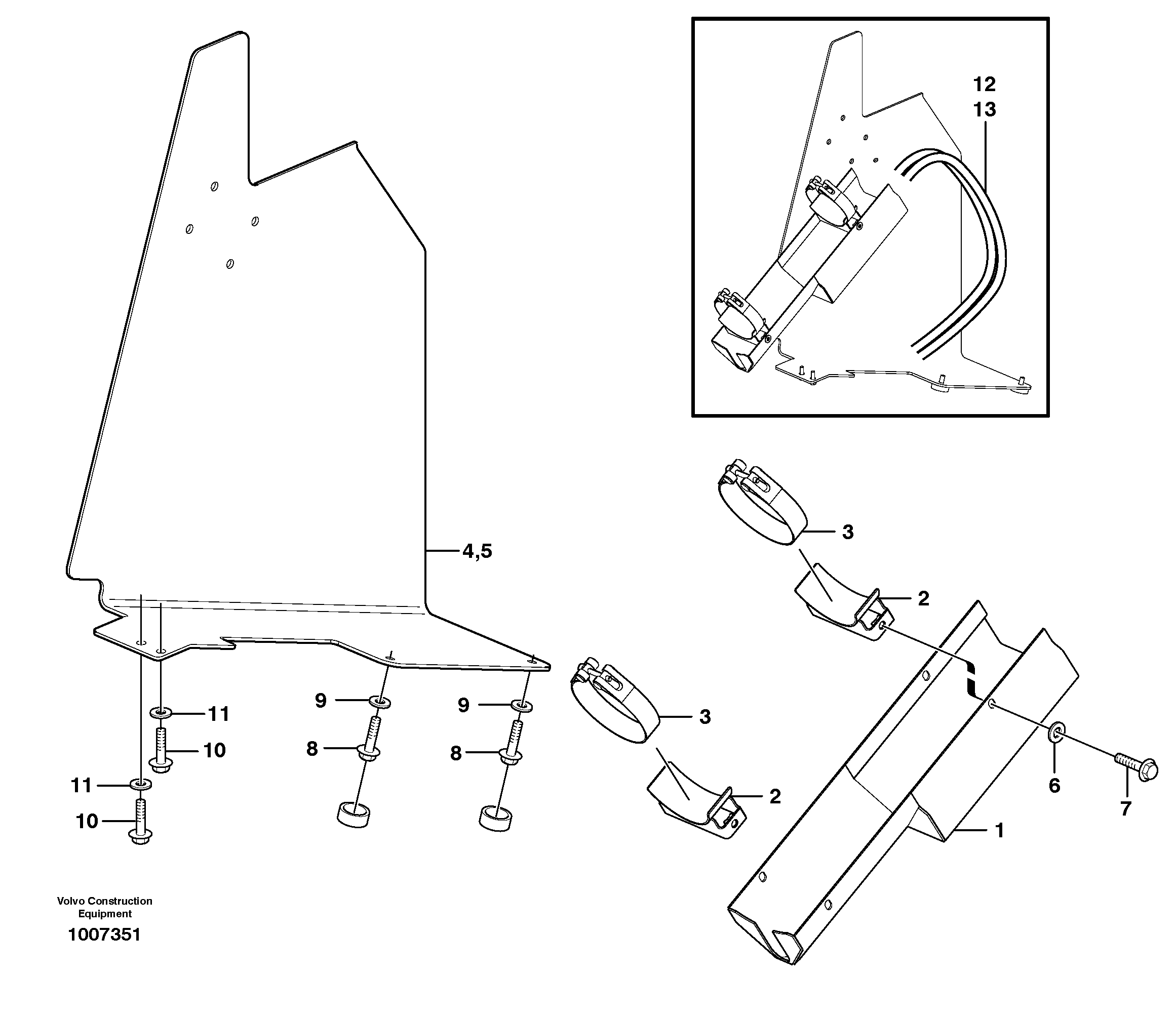 Seat frame VOE15013754 VOLVO