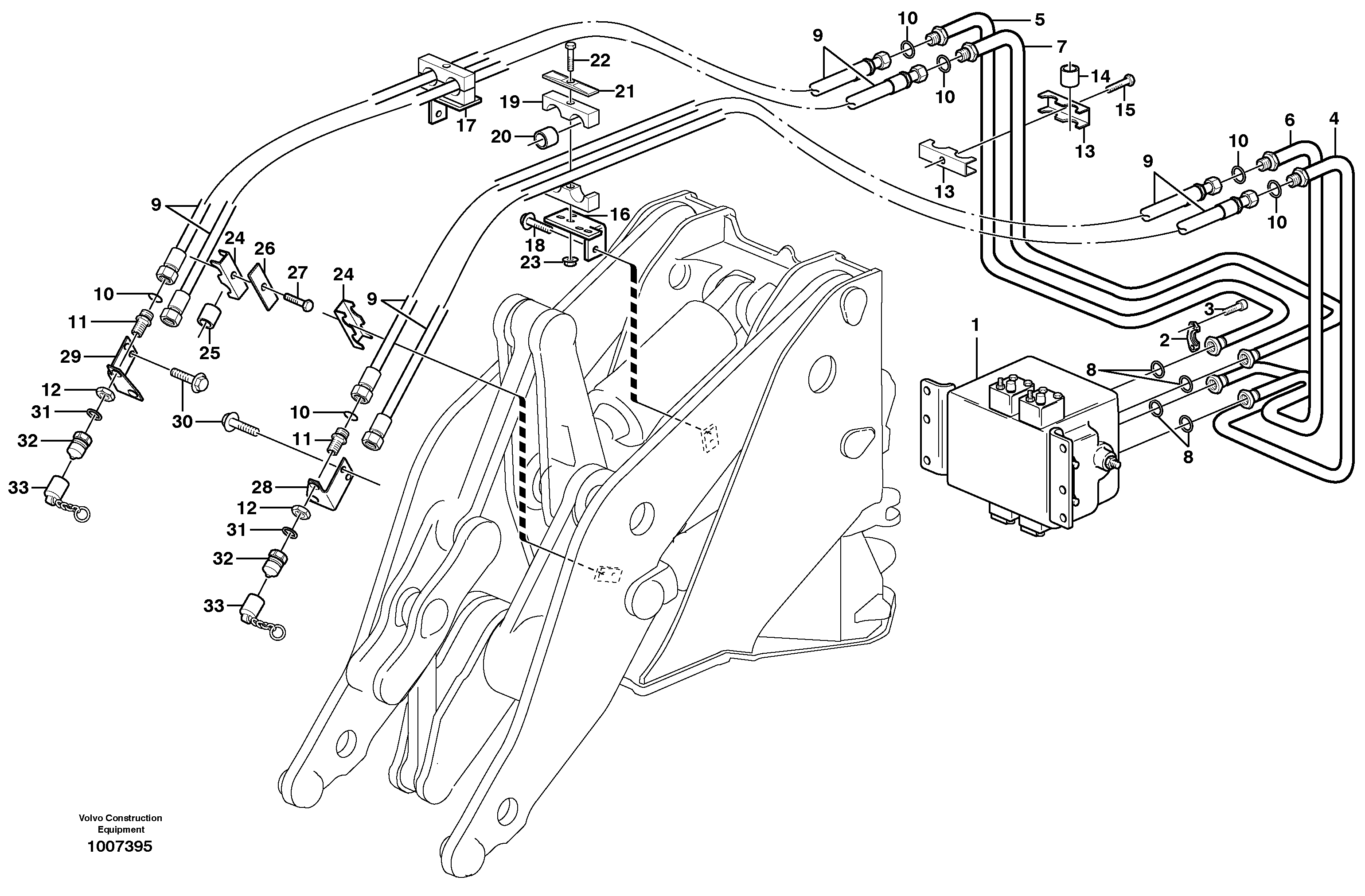 Control sleeve VOE11410331 VOLVO