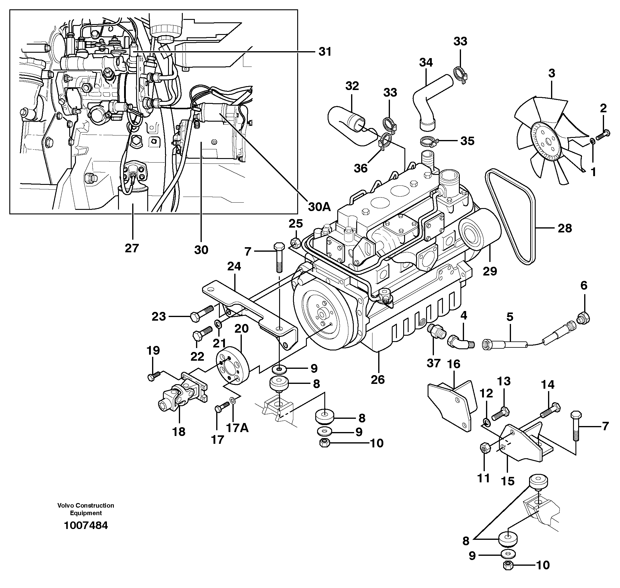 Valve Piston VOE983316 VOLVO