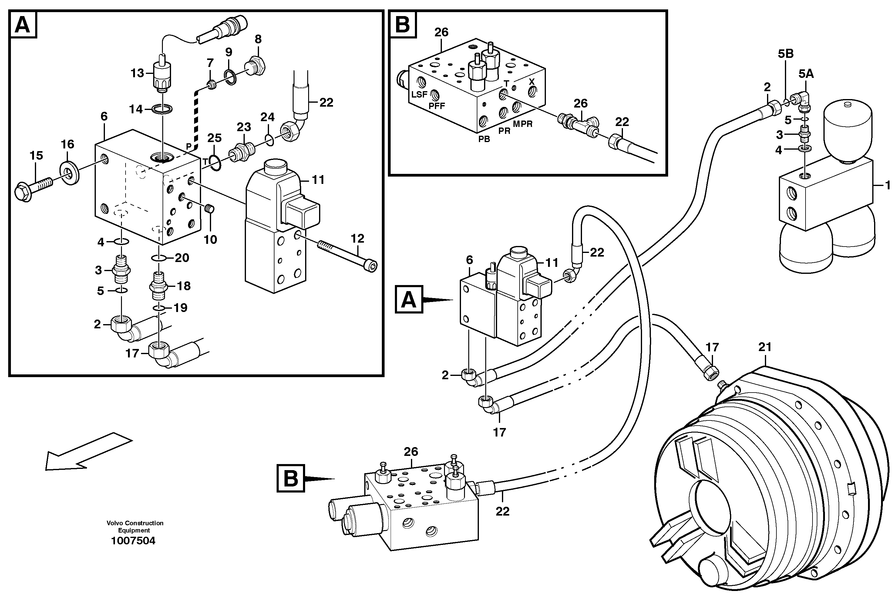 Timing gear casing VOE11172007 VOLVO