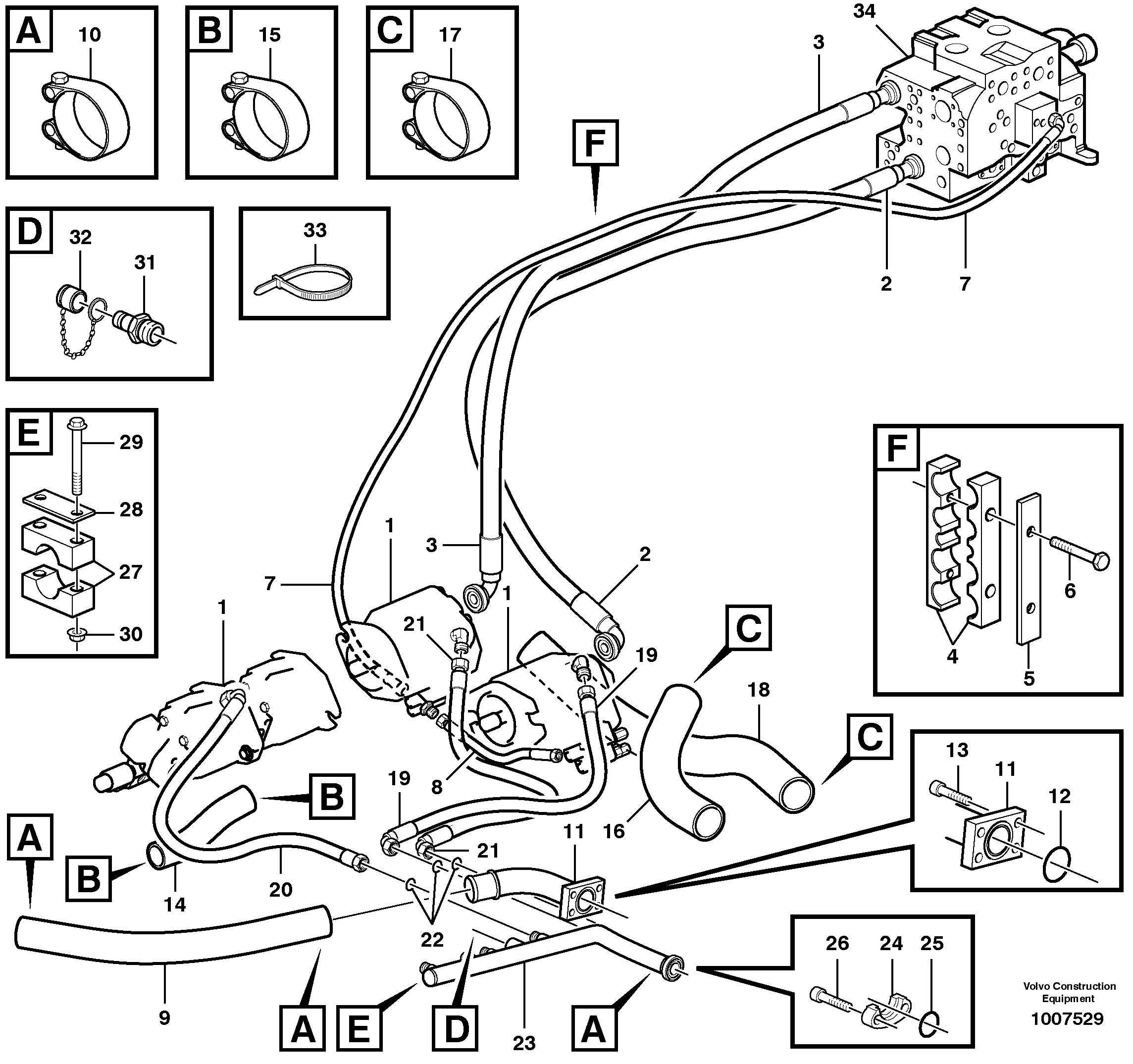 Timing gear casing VOE935909 VOLVO