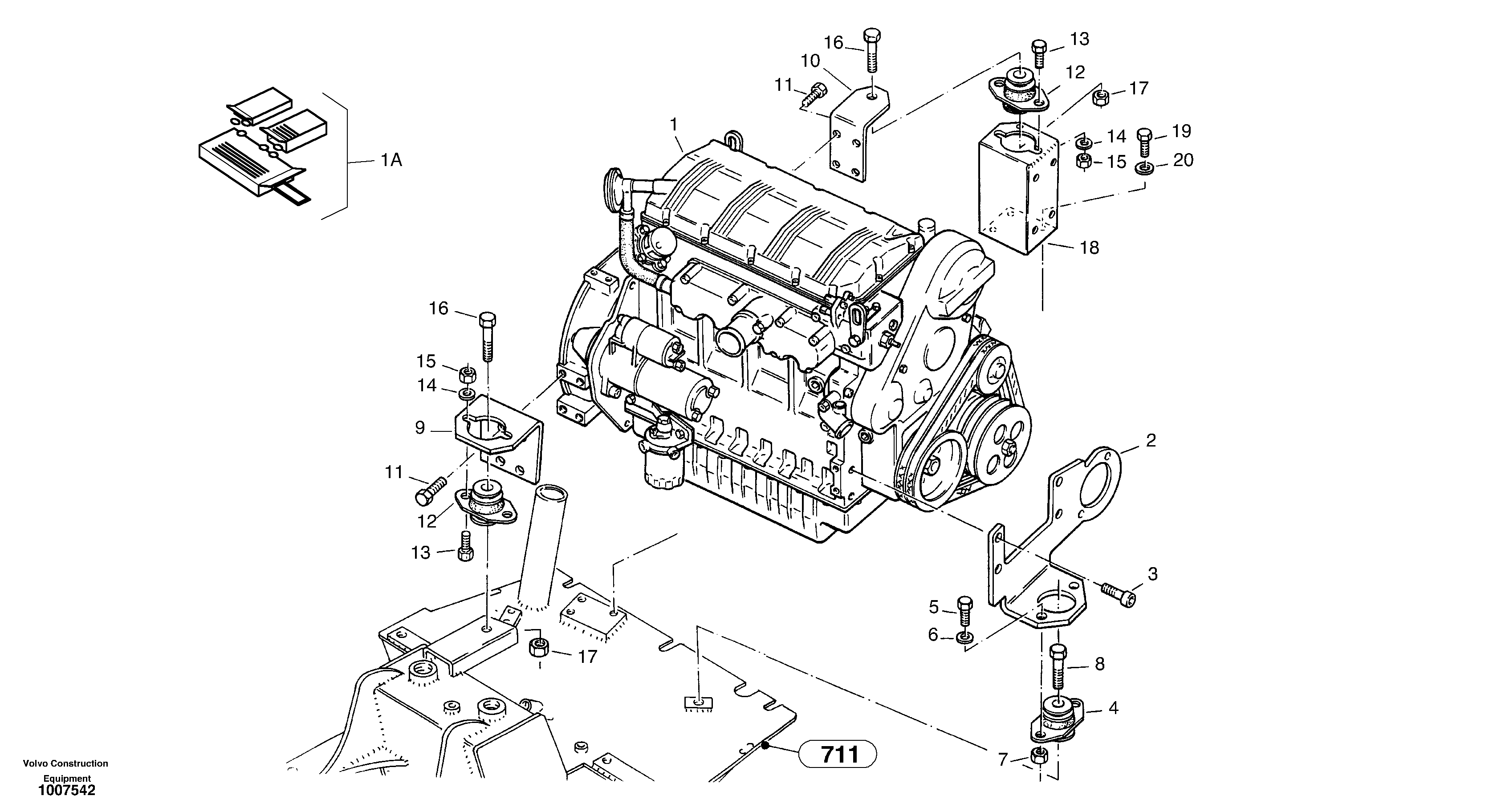 Engine Member ZM2803419 VOLVO