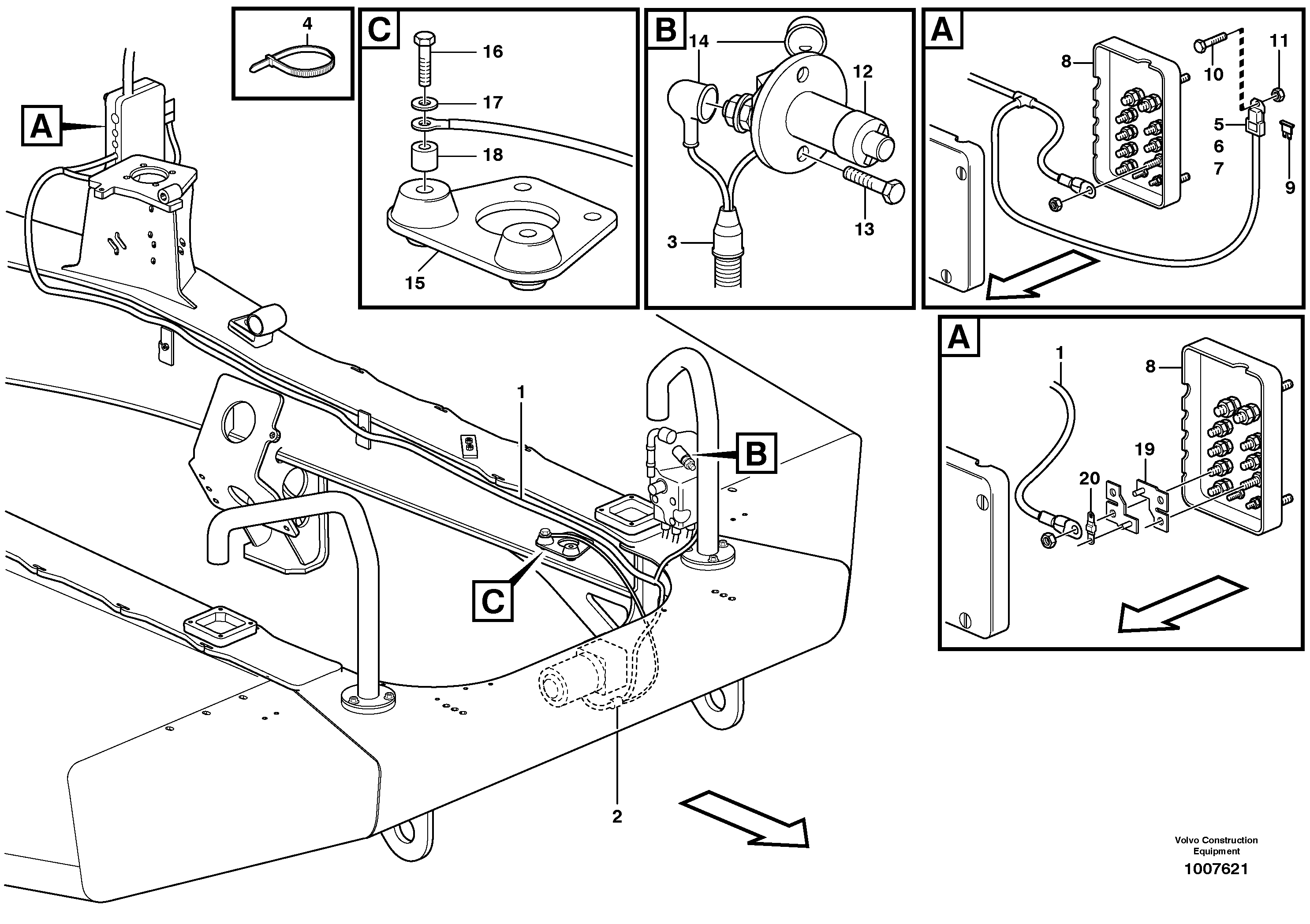 Oil Return Pipe VOE3988280 VOLVO