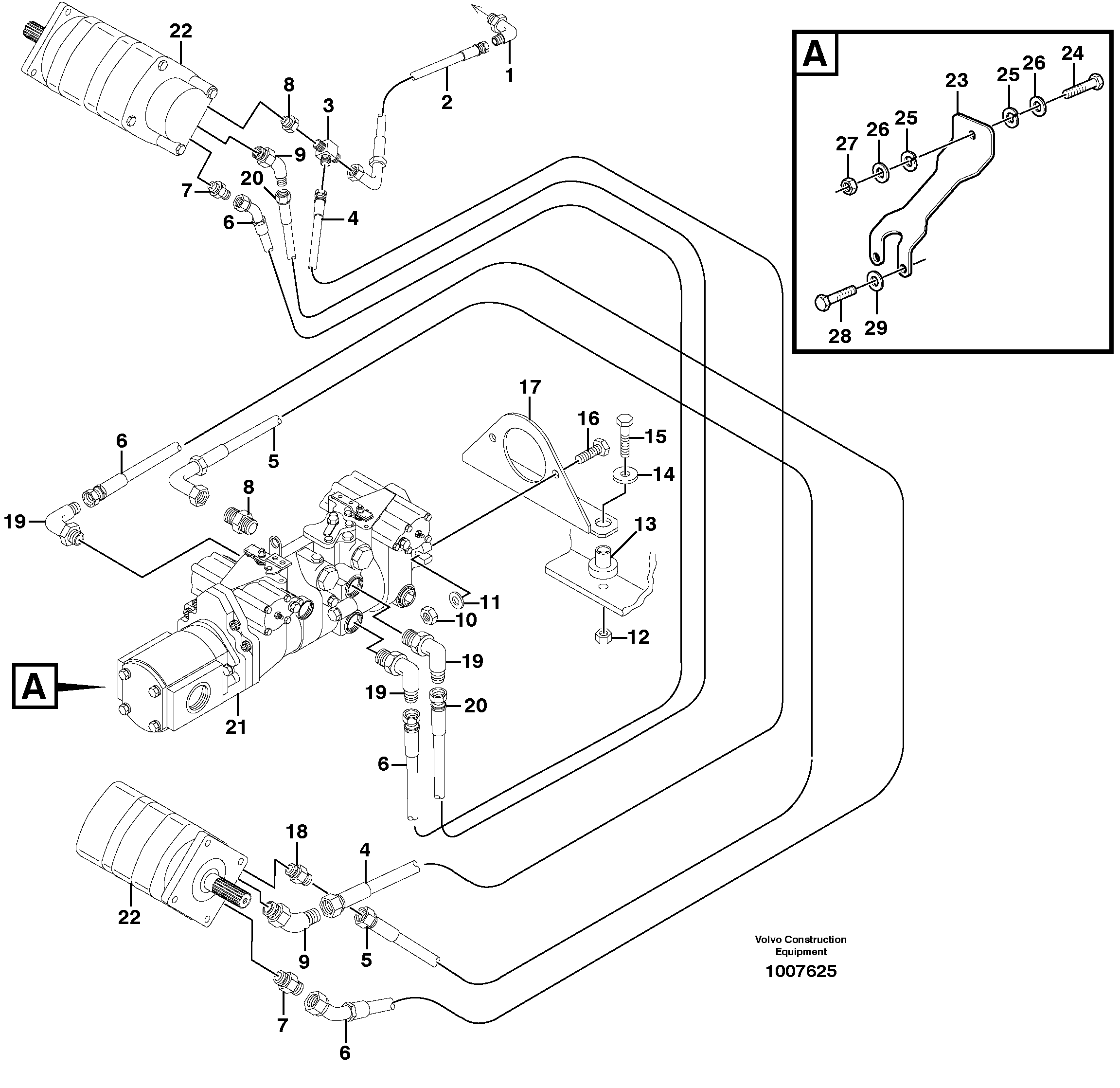 Mounting rail VOE955565 VOLVO