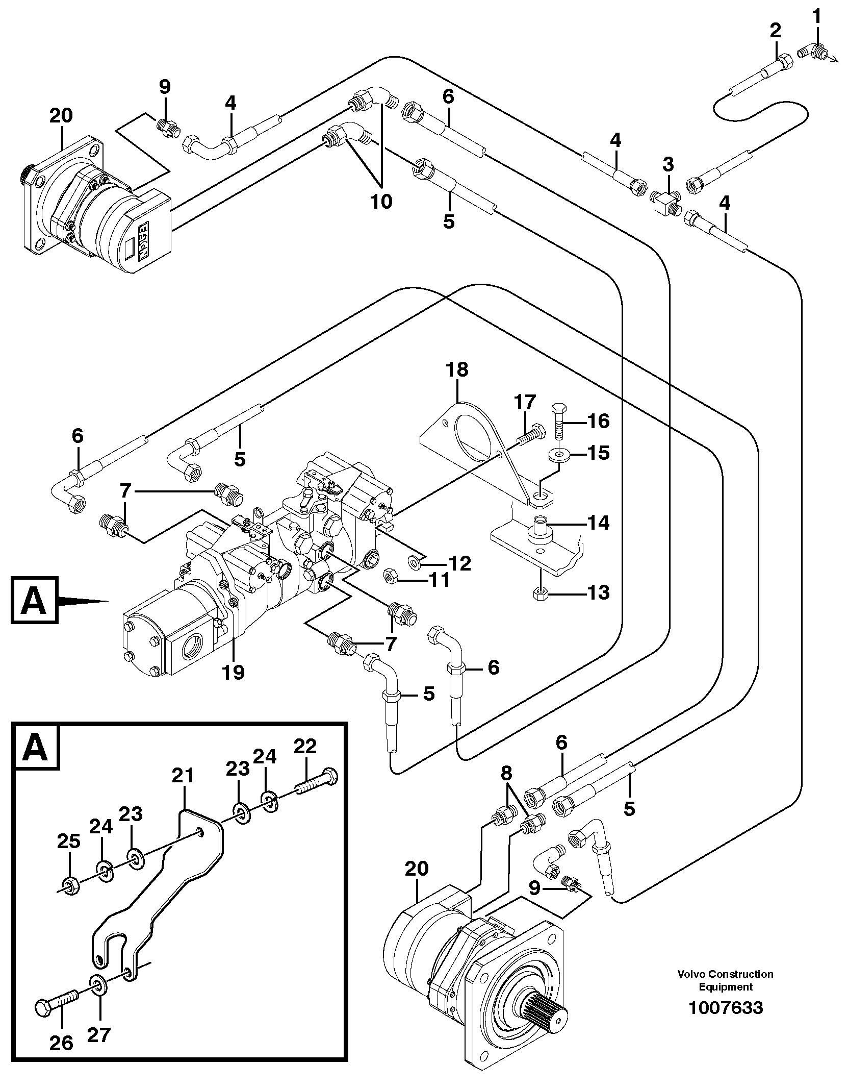 Mounting rail VOE955563 VOLVO