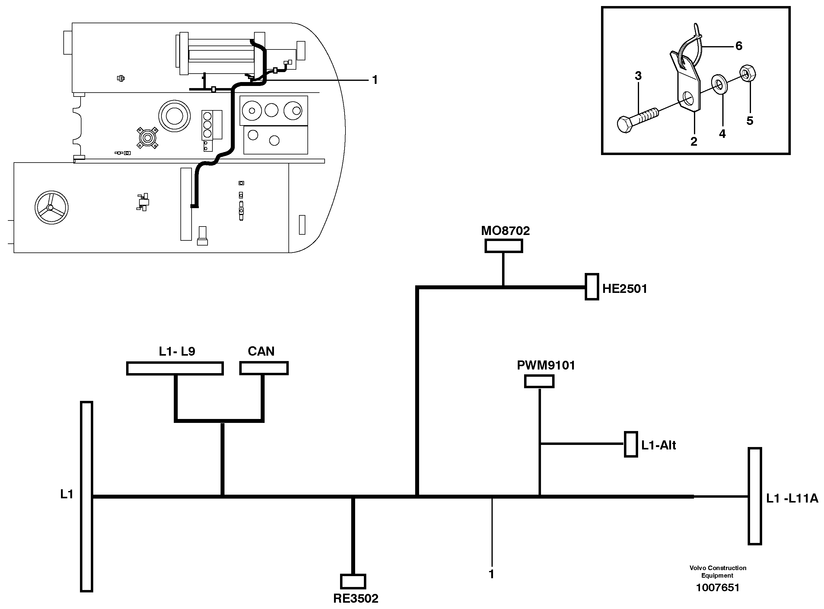 Wire harness VOE14380718 VOLVO