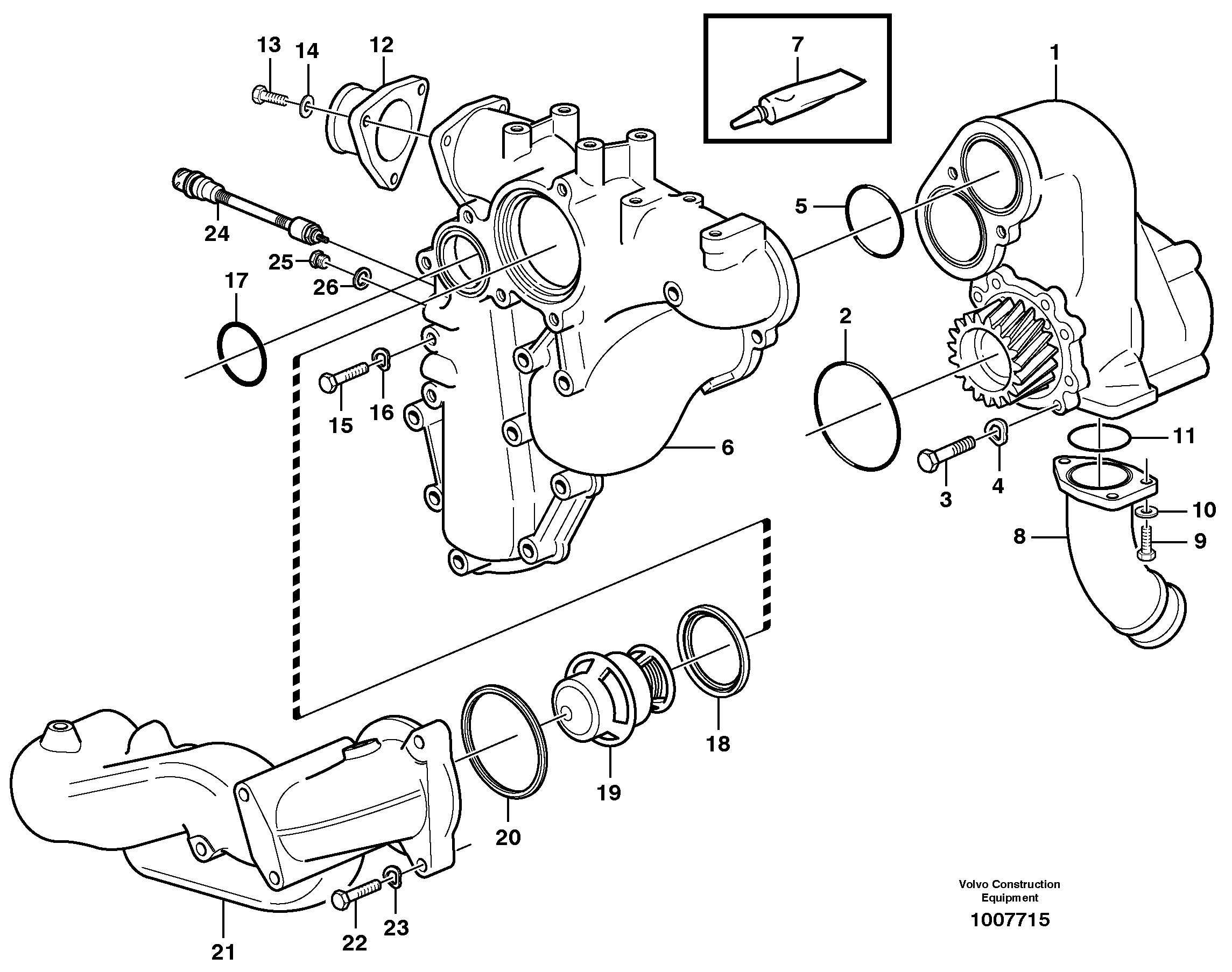 Mounting rail VOE955531 VOLVO