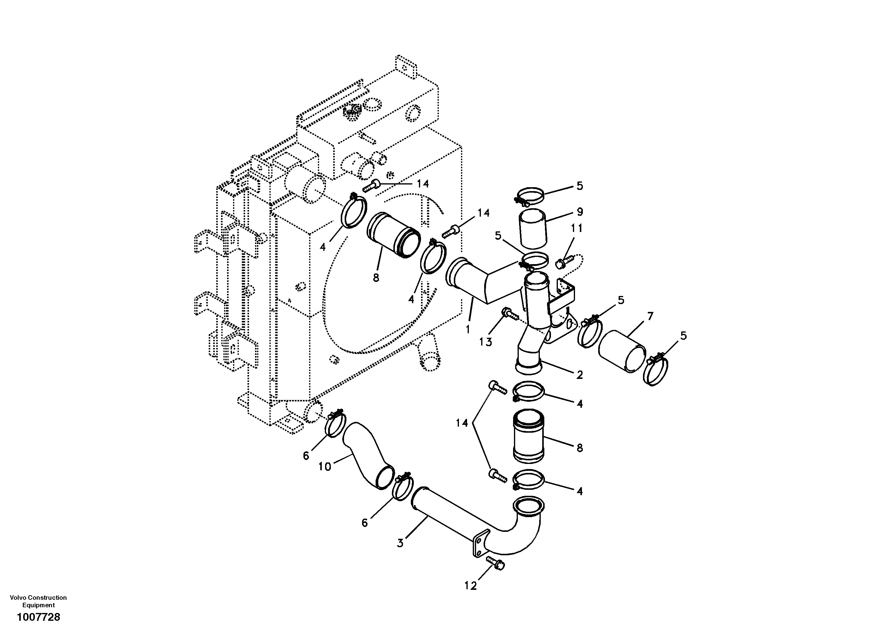 Pipe VOE14530860 VOLVO